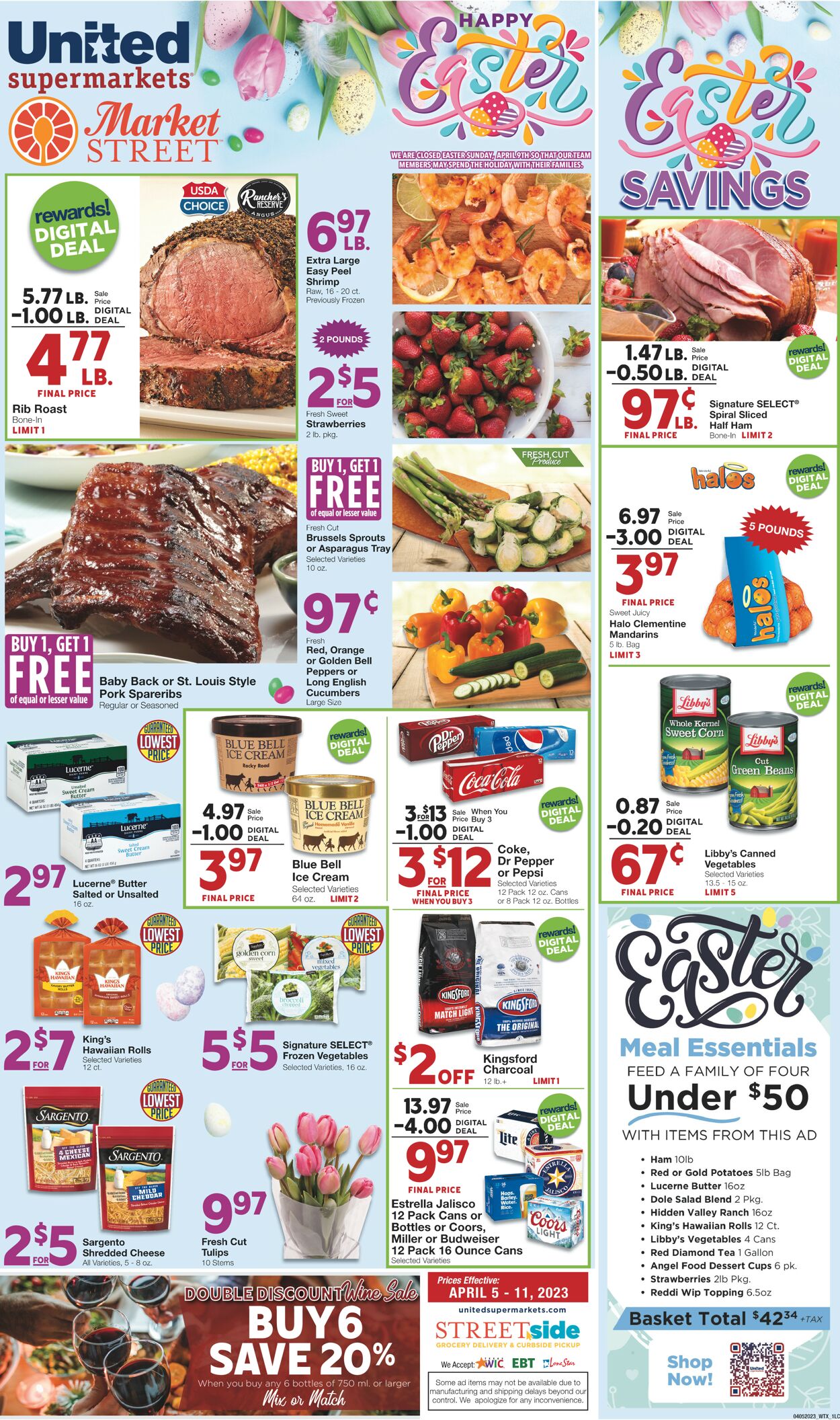 United Supermarkets Weekly Ad Circular - valid 04/05-04/11/2023