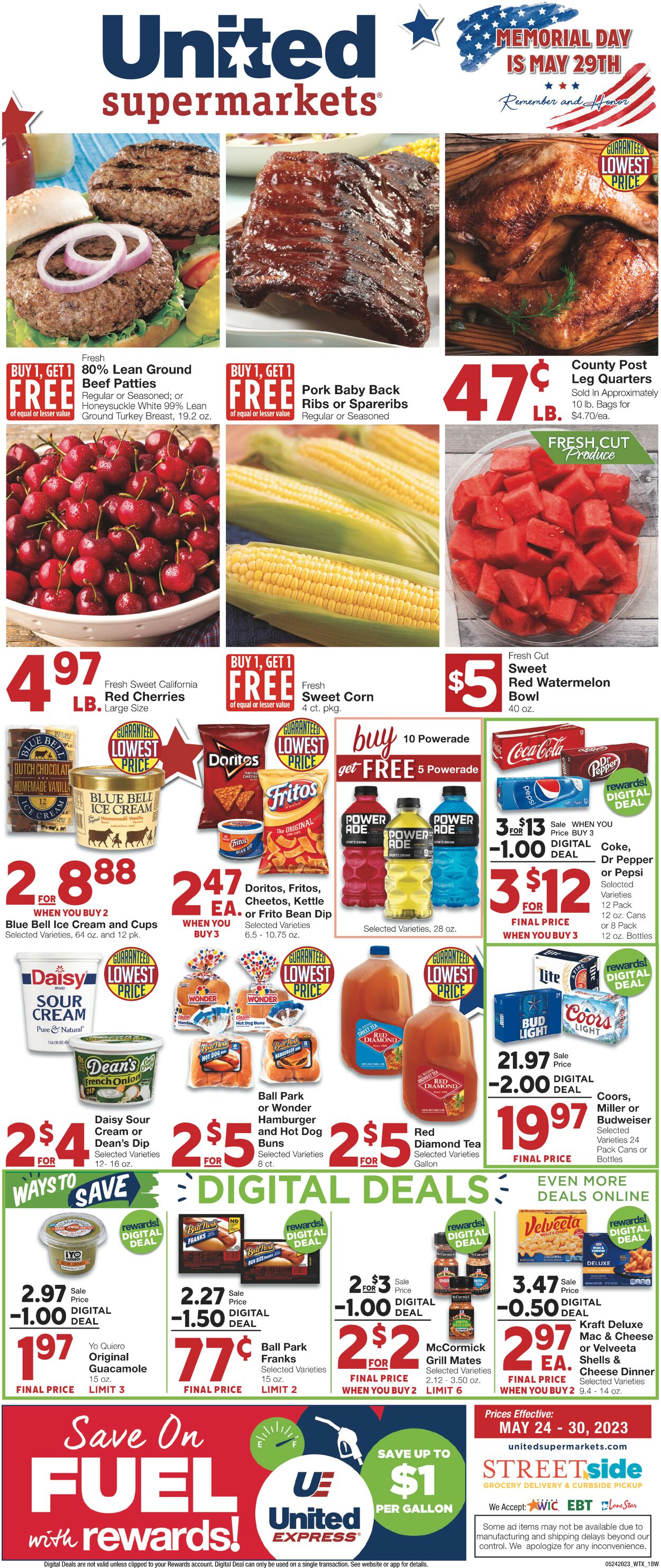 United Supermarkets Weekly Ad Circular - valid 05/24-05/30/2023