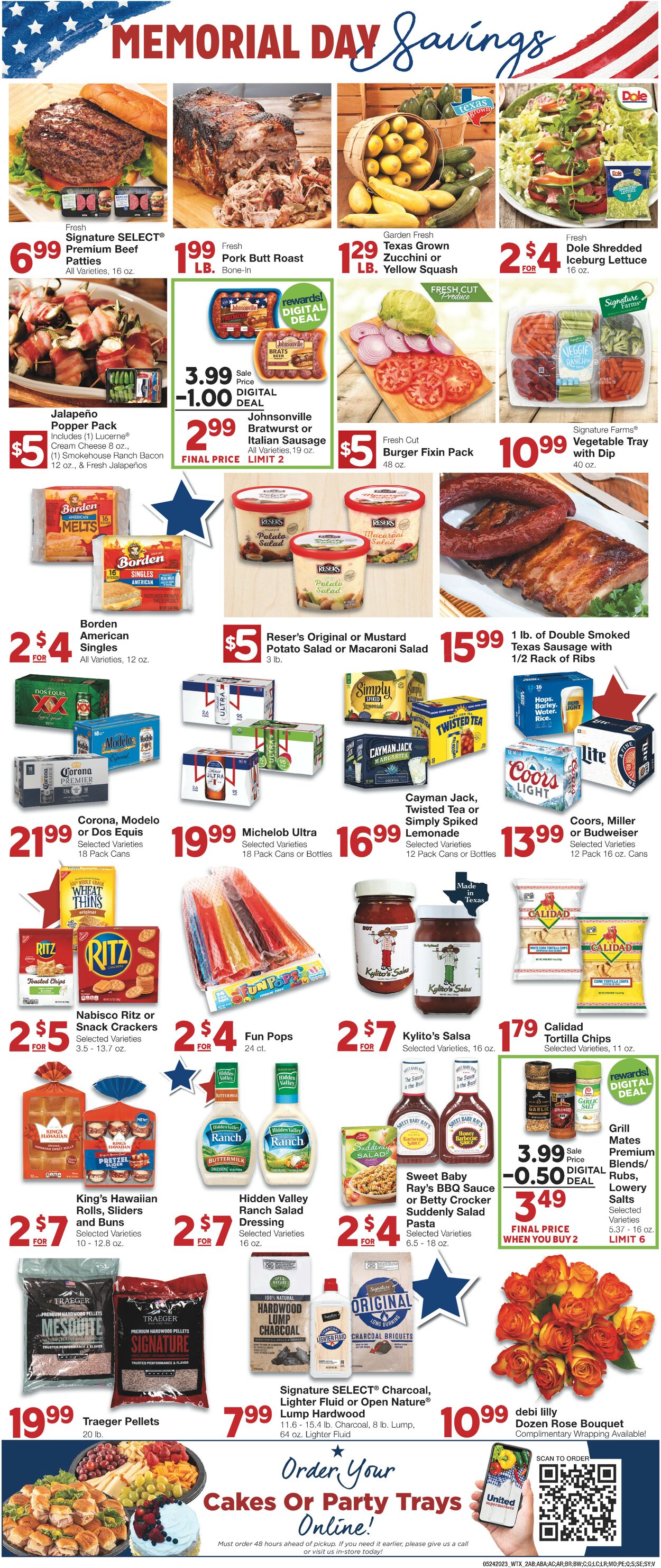 United Supermarkets Weekly Ad Circular - valid 05/24-05/30/2023 (Page 2)