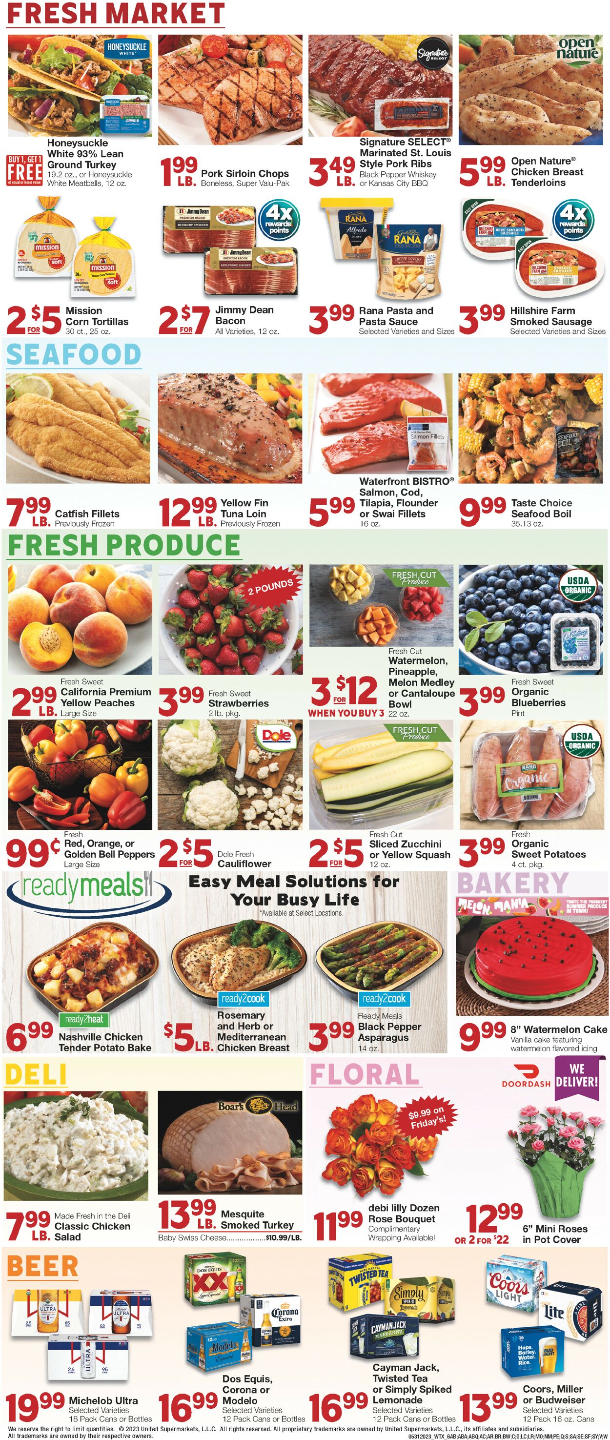 United Supermarkets Weekly Ad Circular - valid 05/31-06/06/2023 (Page 6)