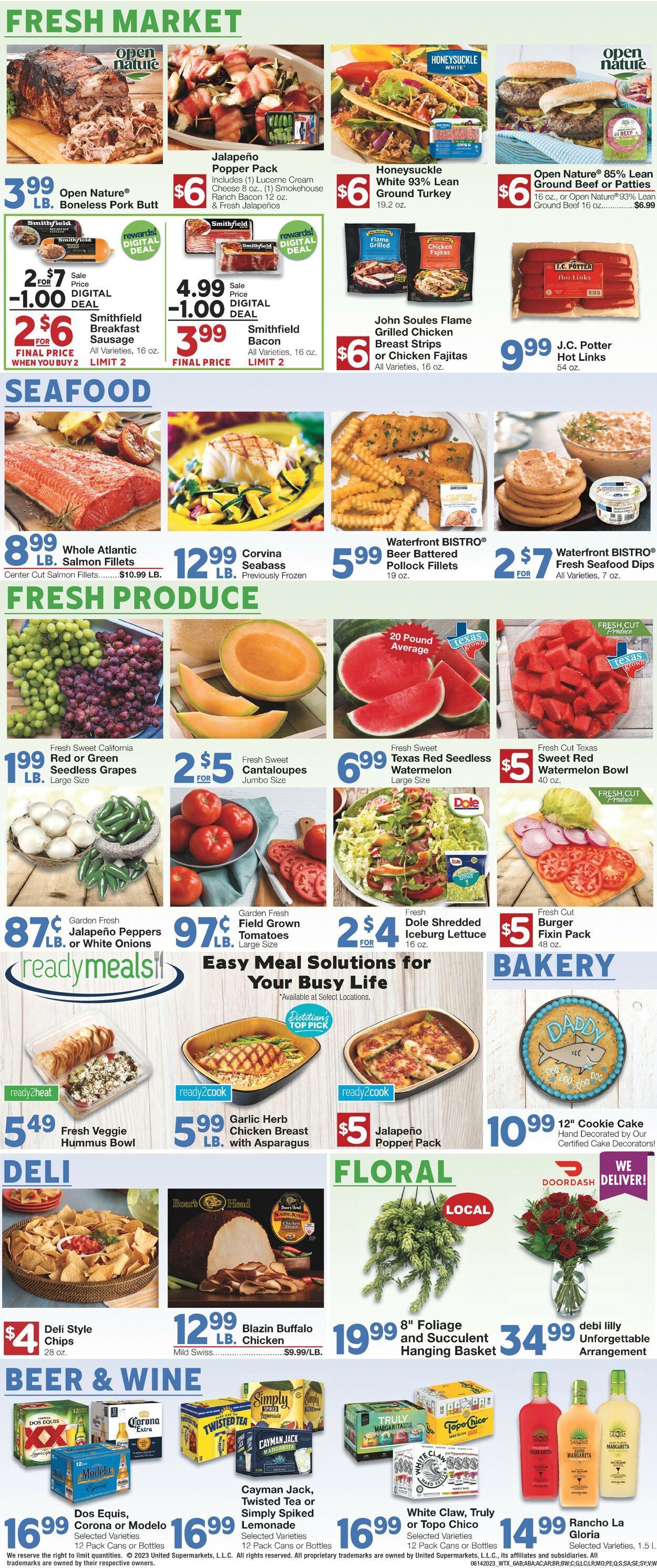United Supermarkets Weekly Ad Circular - valid 06/14-06/20/2023 (Page 6)