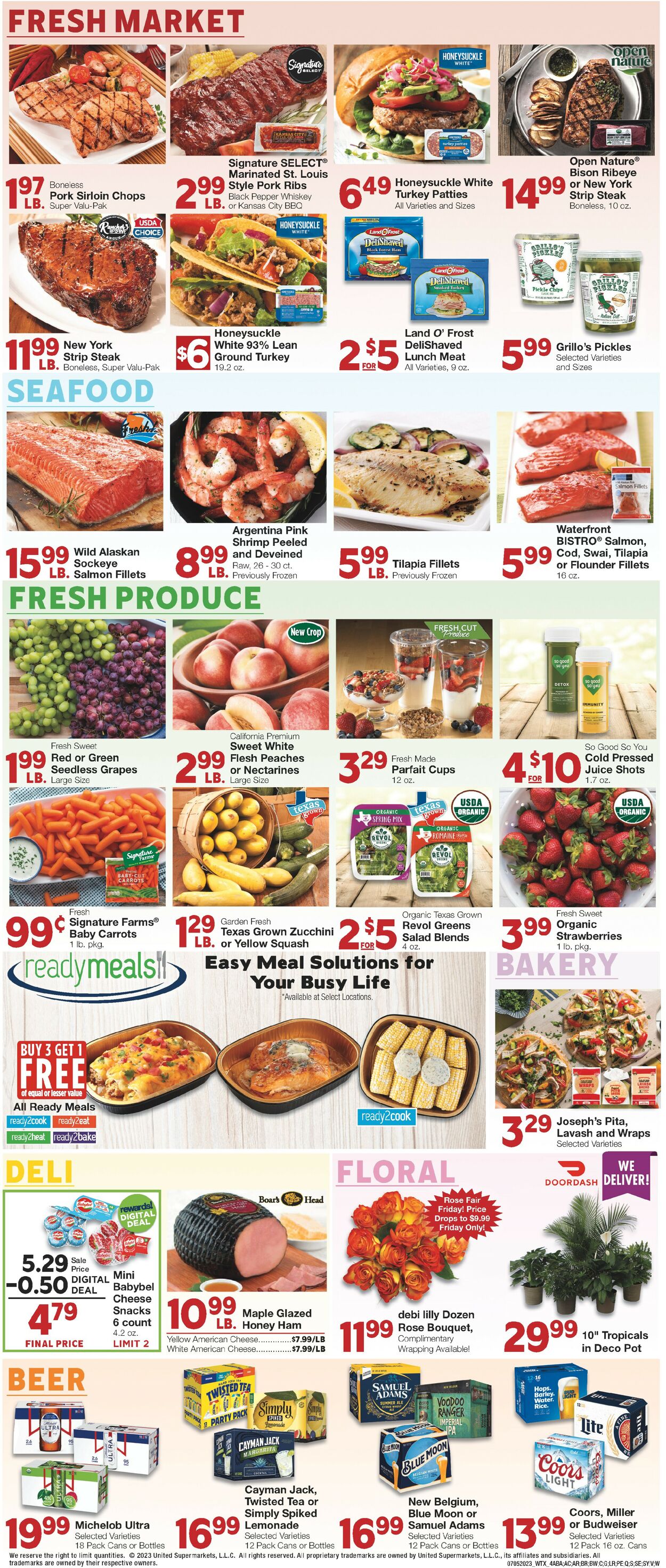 United Supermarkets Weekly Ad Circular - valid 07/05-07/11/2023 (Page 4)