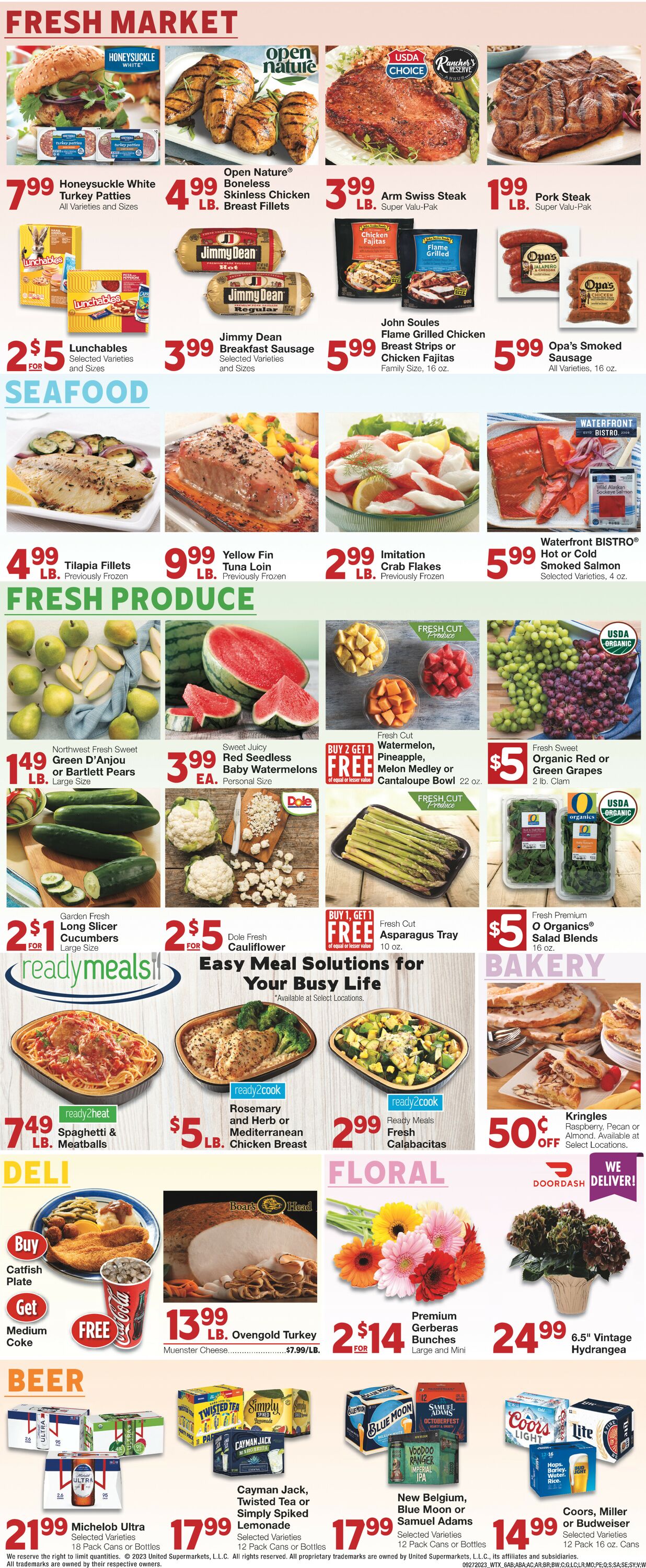 United Supermarkets Weekly Ad Circular - valid 09/27-10/03/2023 (Page 6)