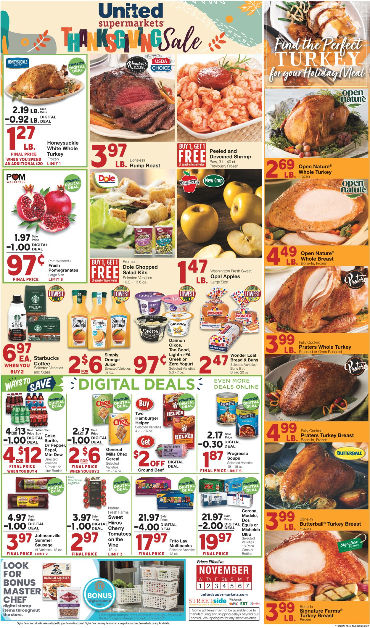 United Supermarkets Weekly Ad Circular - valid 11/01-11/07/2023