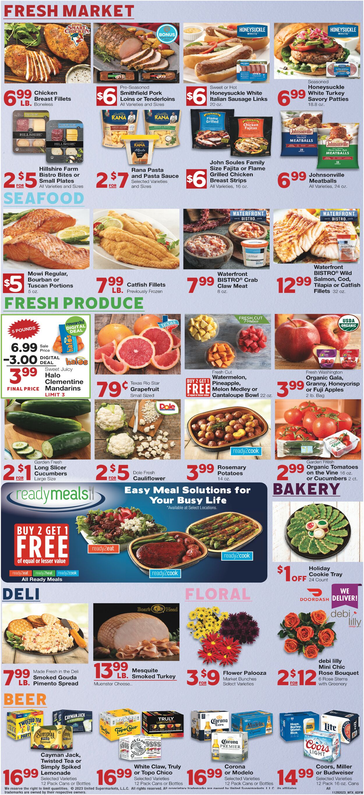 United Supermarkets Weekly Ad Circular - valid 11/28-12/05/2023 (Page 6)