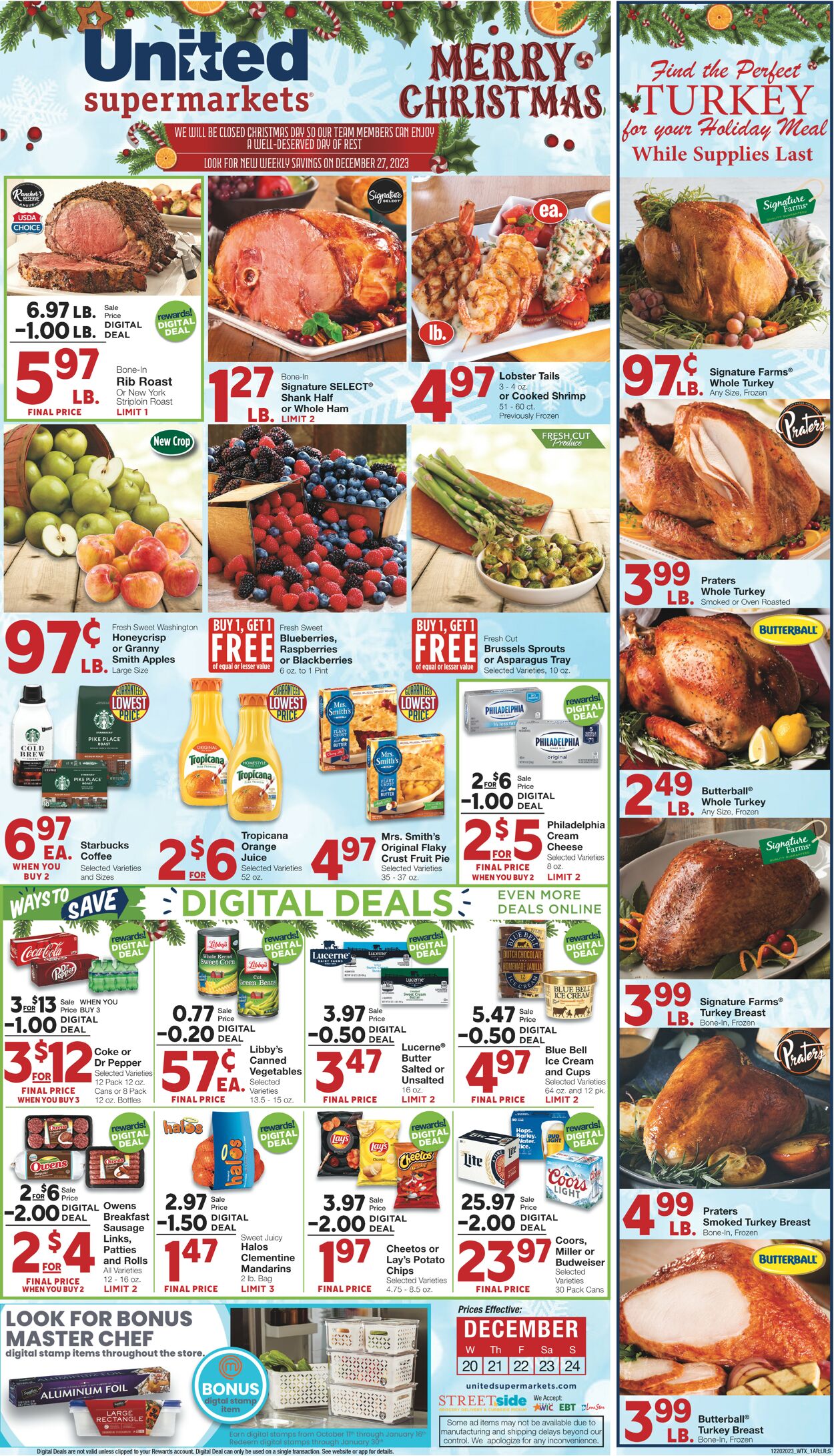 United Supermarkets Weekly Ad Circular - valid 12/20-12/24/2023