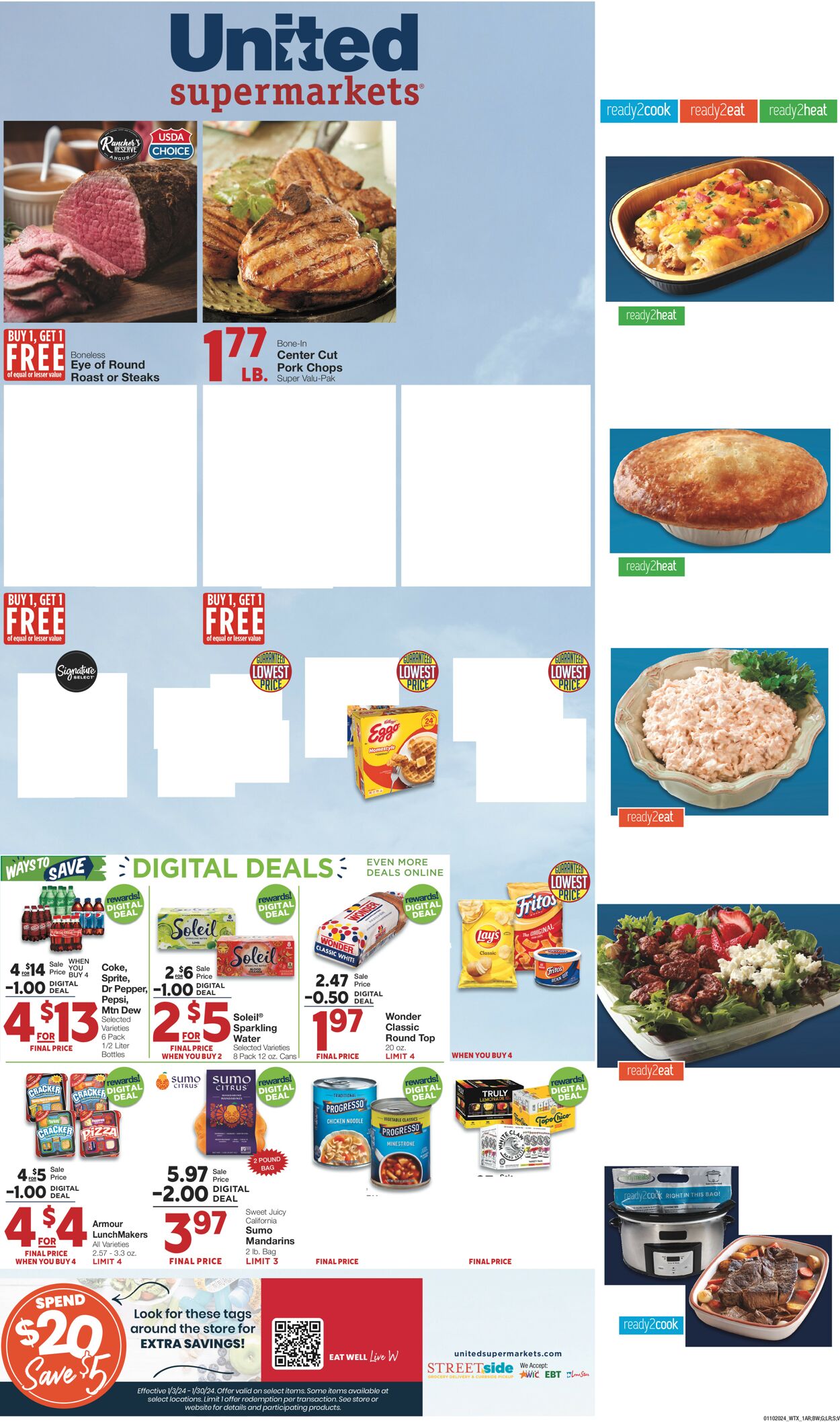 United Supermarkets Weekly Ad Circular - valid 01/10-01/16/2024