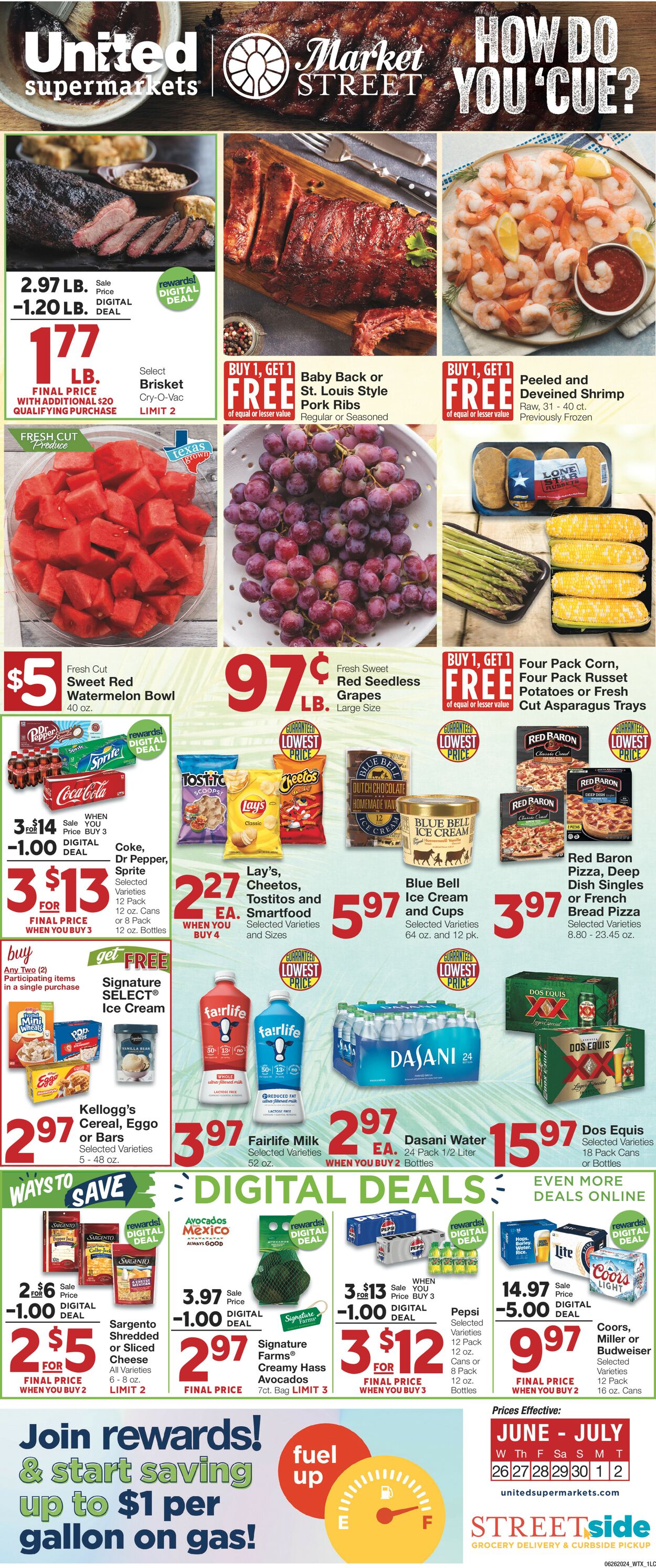 United Supermarkets Weekly Ad Circular - valid 06/26-07/02/2024