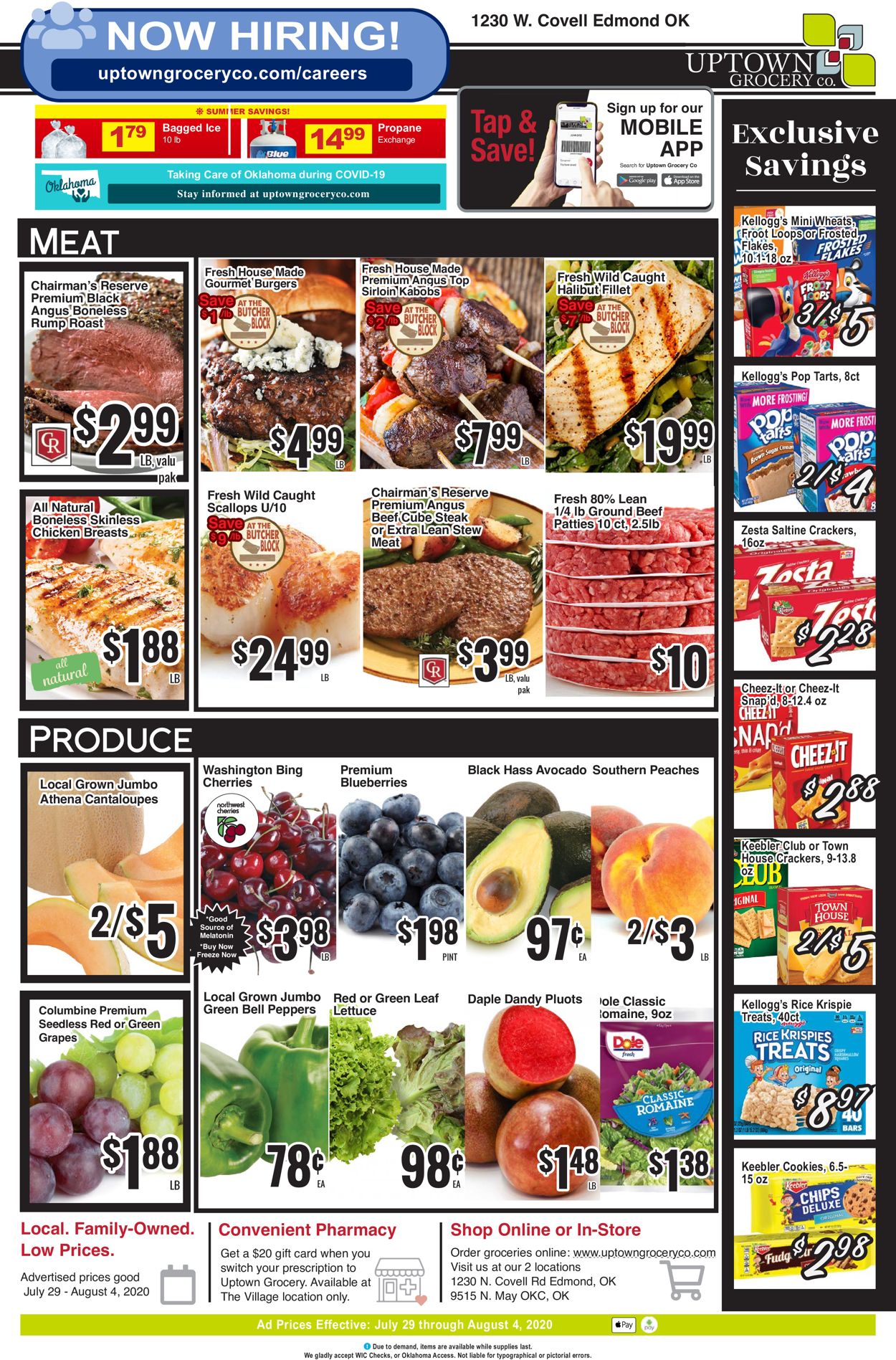 Uptown Grocery Co. Weekly Ad Circular - valid 07/29-08/04/2020