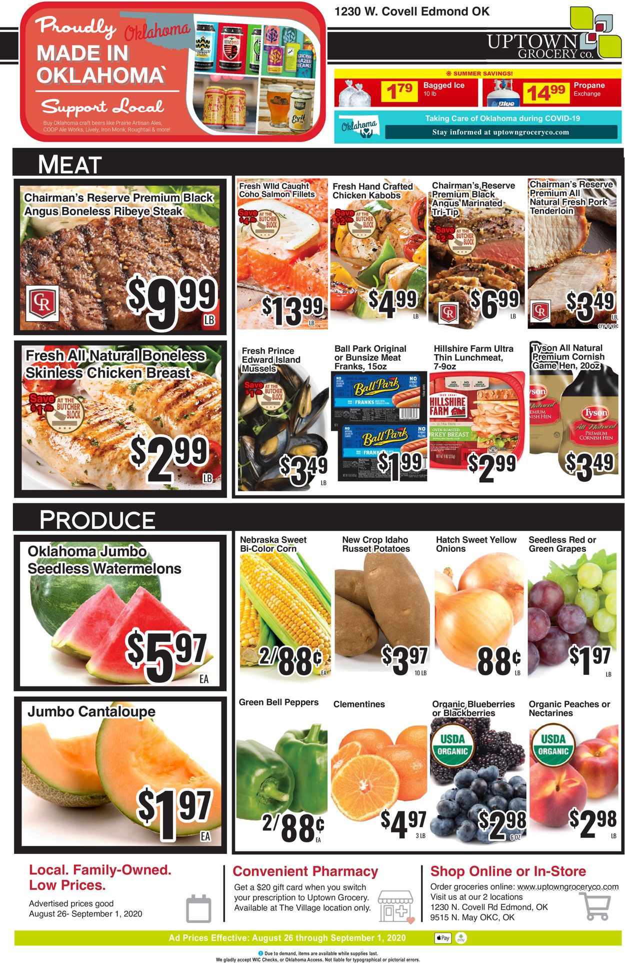 Uptown Grocery Co. Weekly Ad Circular - valid 08/26-09/01/2020