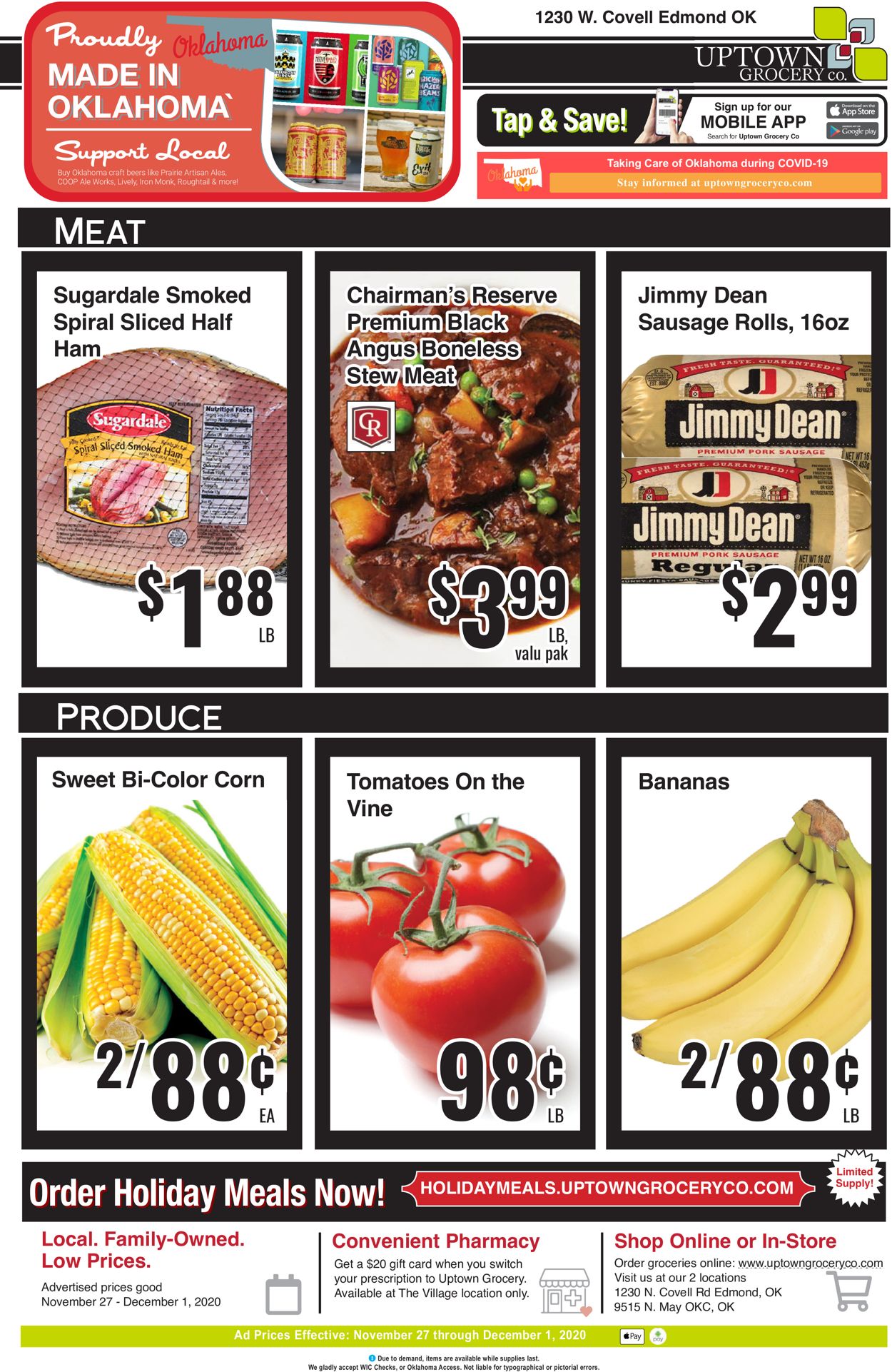 Uptown Grocery Co. Black Friday 2020 Weekly Ad Circular - valid 11/27-12/01/2020