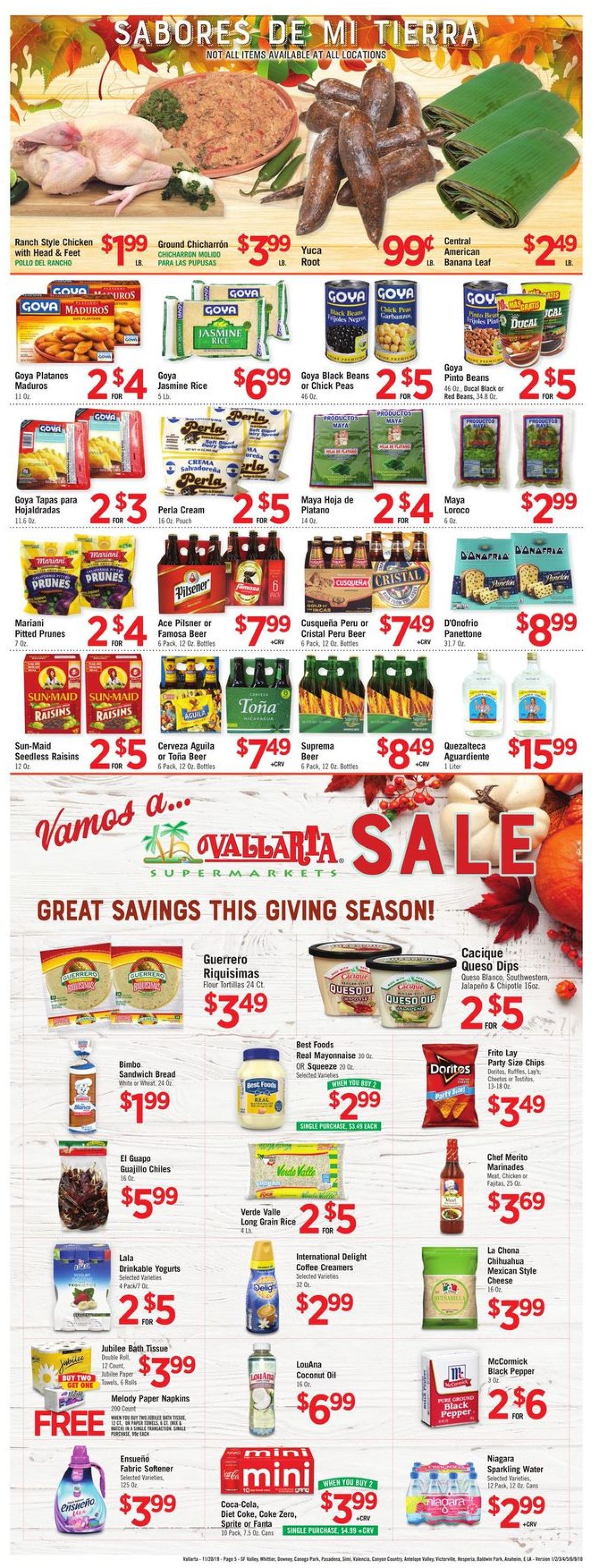 Vallarta Weekly Ad Circular - valid 11/20-11/26/2019 (Page 5)