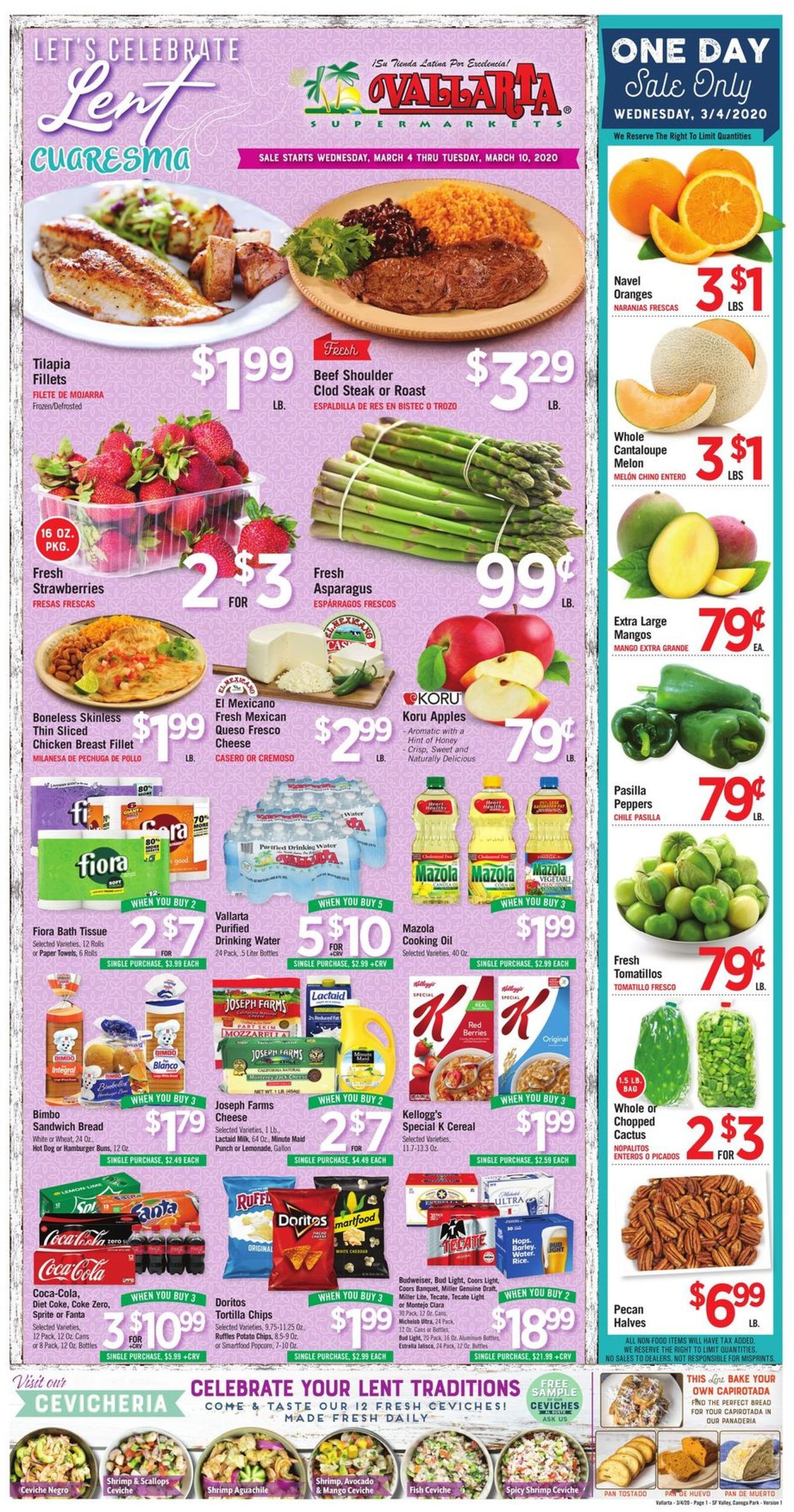 Vallarta Weekly Ad Circular - valid 03/04-03/10/2020