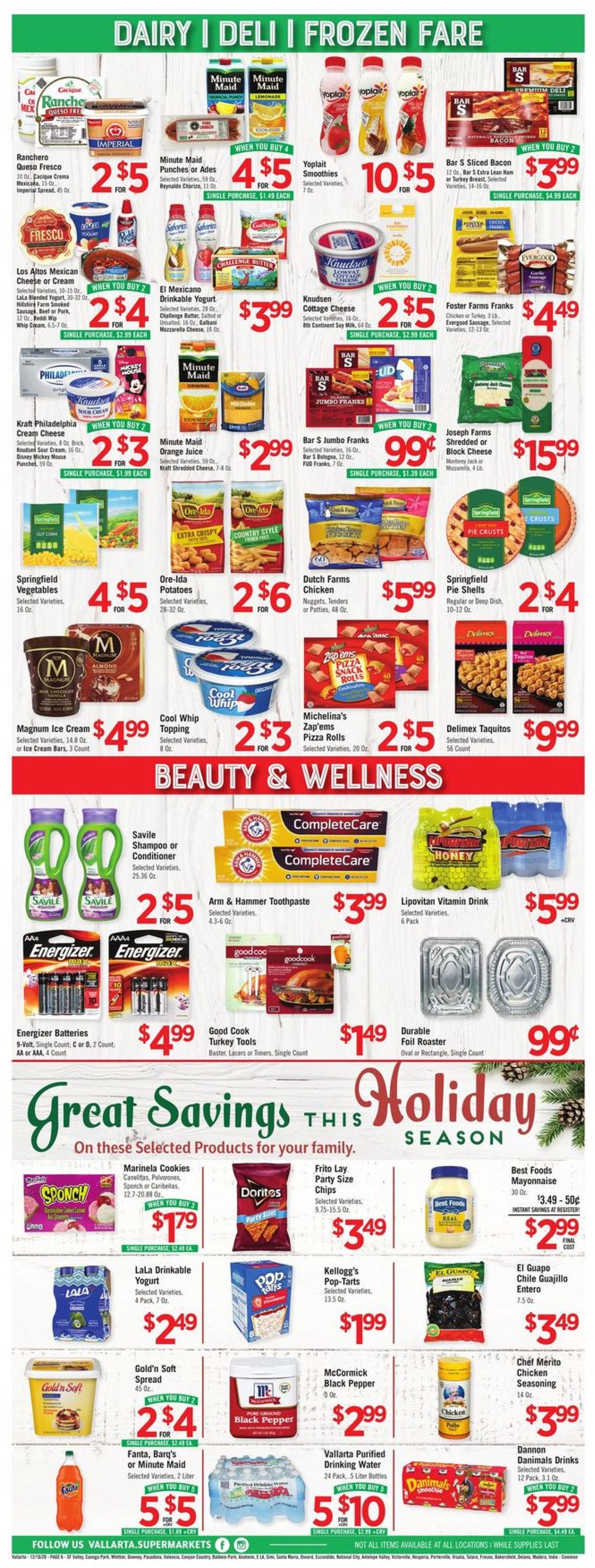 Vallarta Weekly Ad Circular - valid 12/16-12/22/2020 (Page 6)