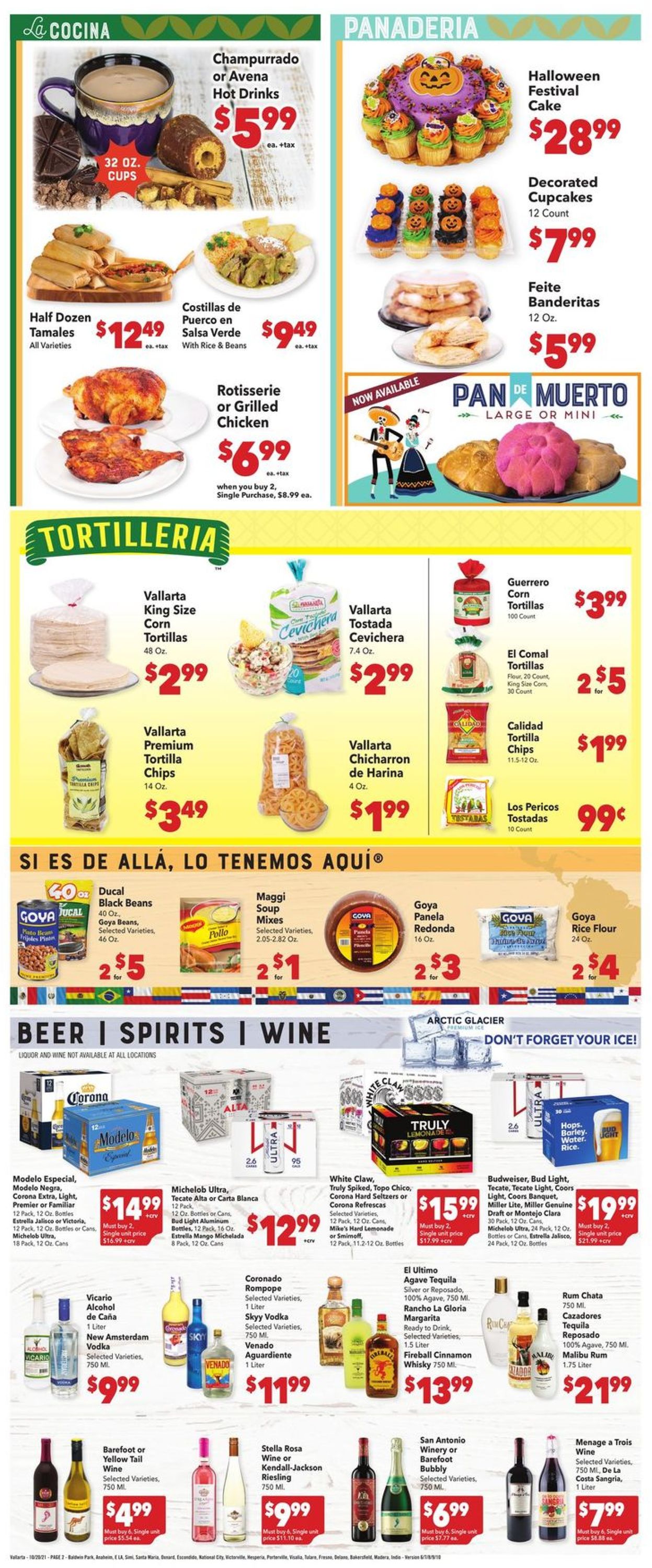 Vallarta Dia De Muertos 2021 Weekly Ad Circular - valid 10/20-10/26/2021 (Page 2)