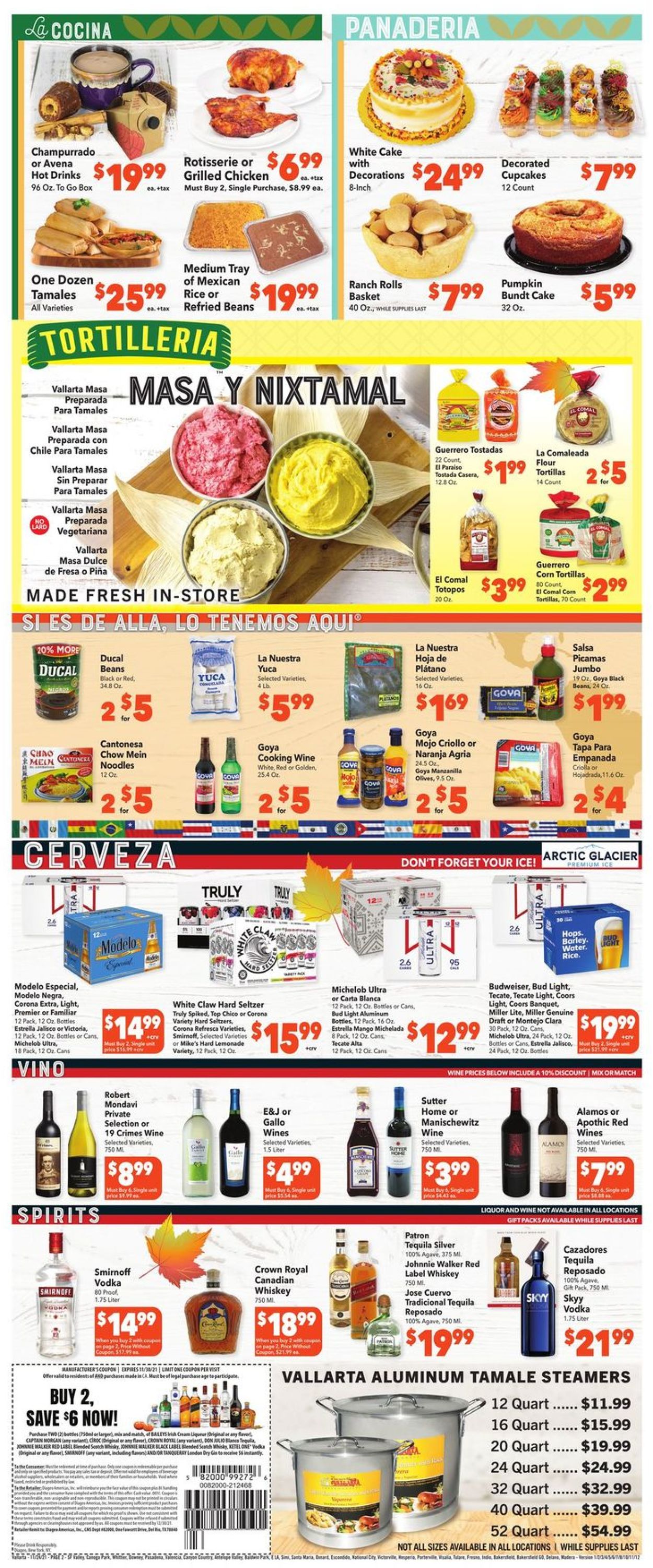 Vallarta THANKSGIVING 2021 Weekly Ad Circular - valid 11/24-11/30/2021 (Page 2)