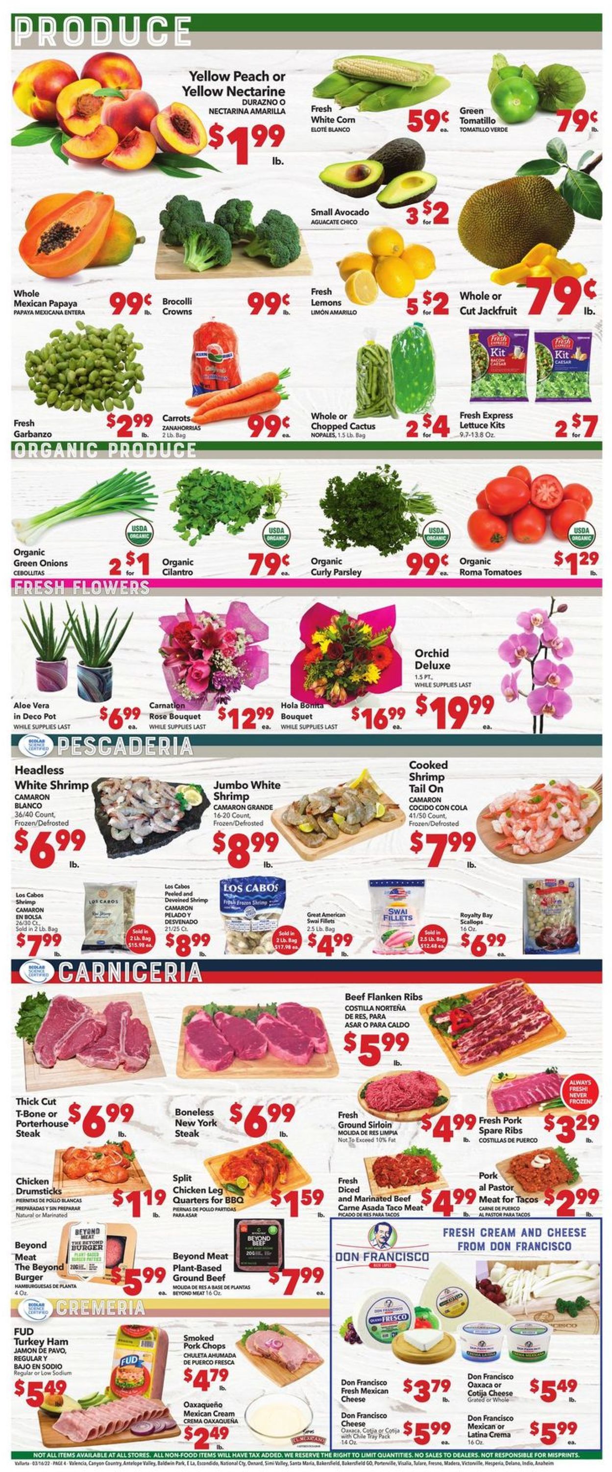 Vallarta Weekly Ad Circular - valid 03/16-03/22/2022 (Page 4)