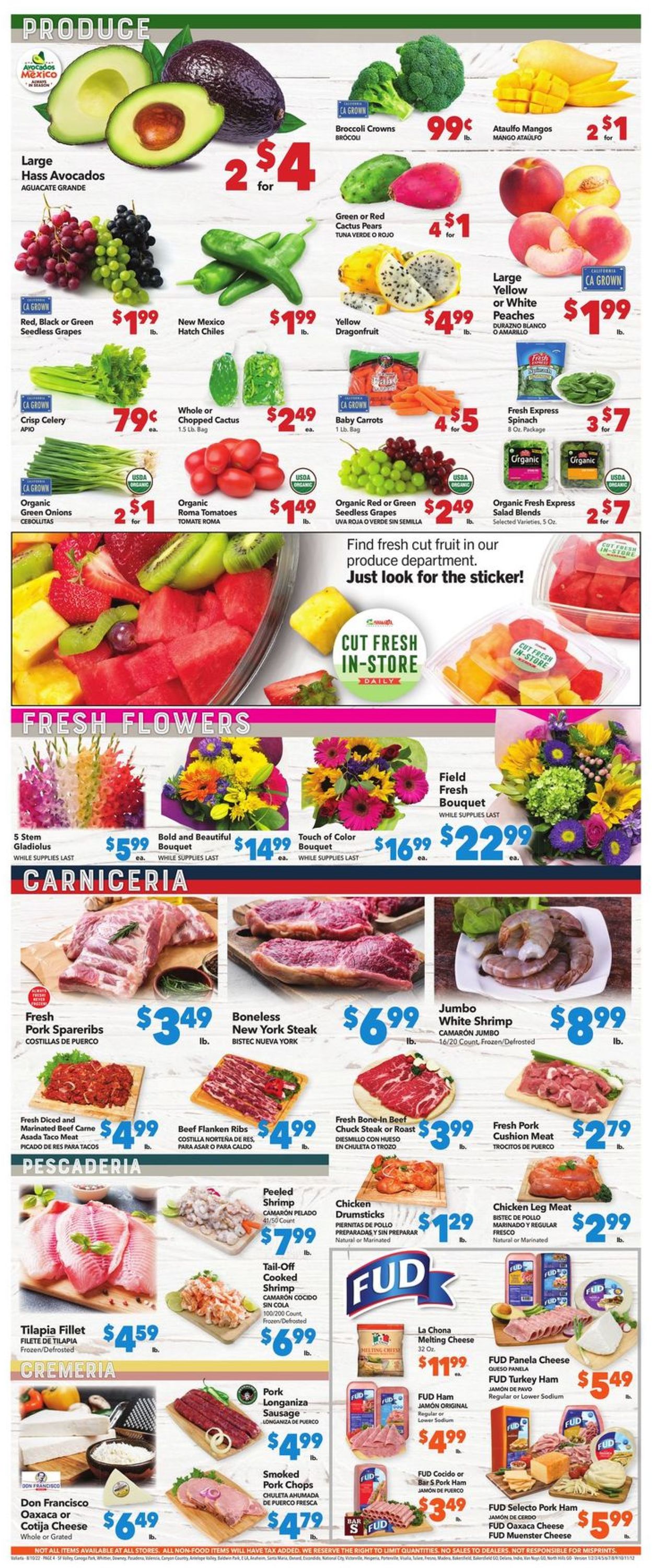 Vallarta Weekly Ad Circular - valid 08/10-08/16/2022 (Page 4)