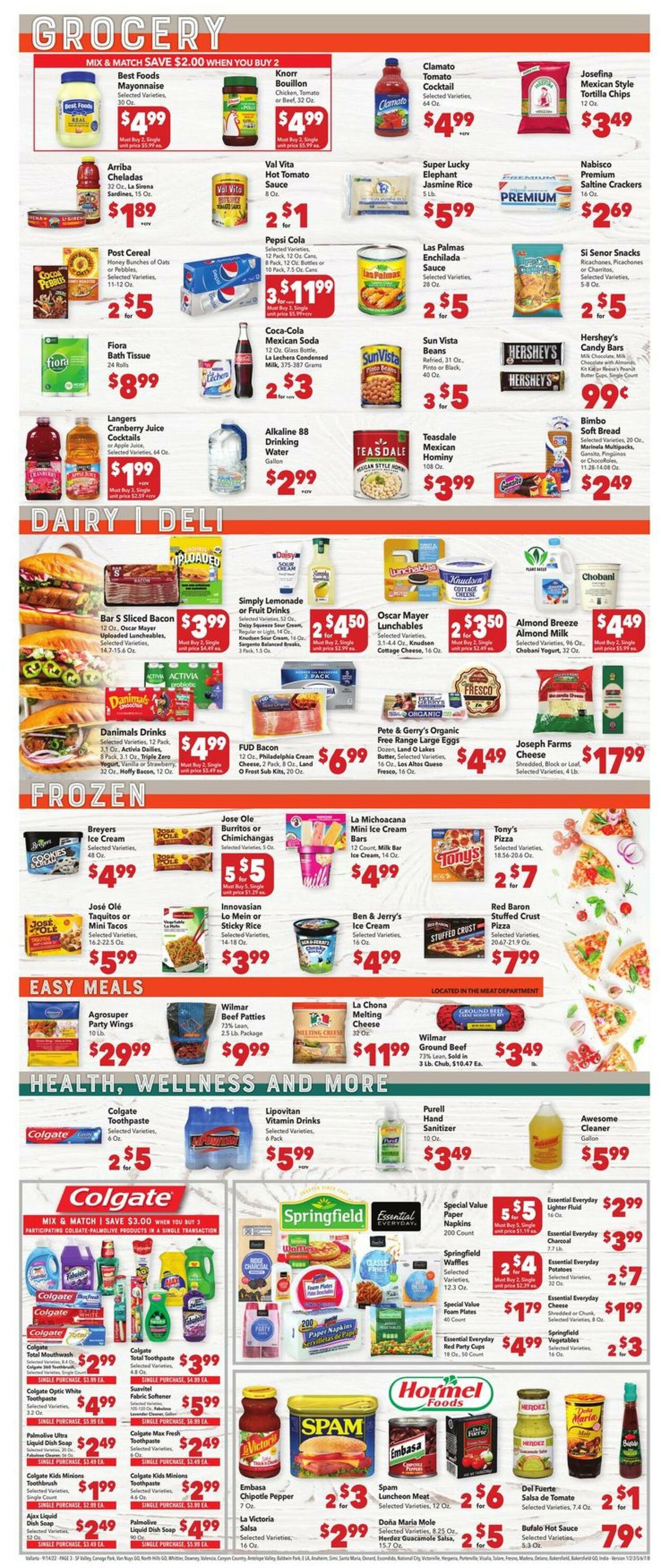 Vallarta Weekly Ad Circular - valid 09/14-09/20/2022 (Page 3)