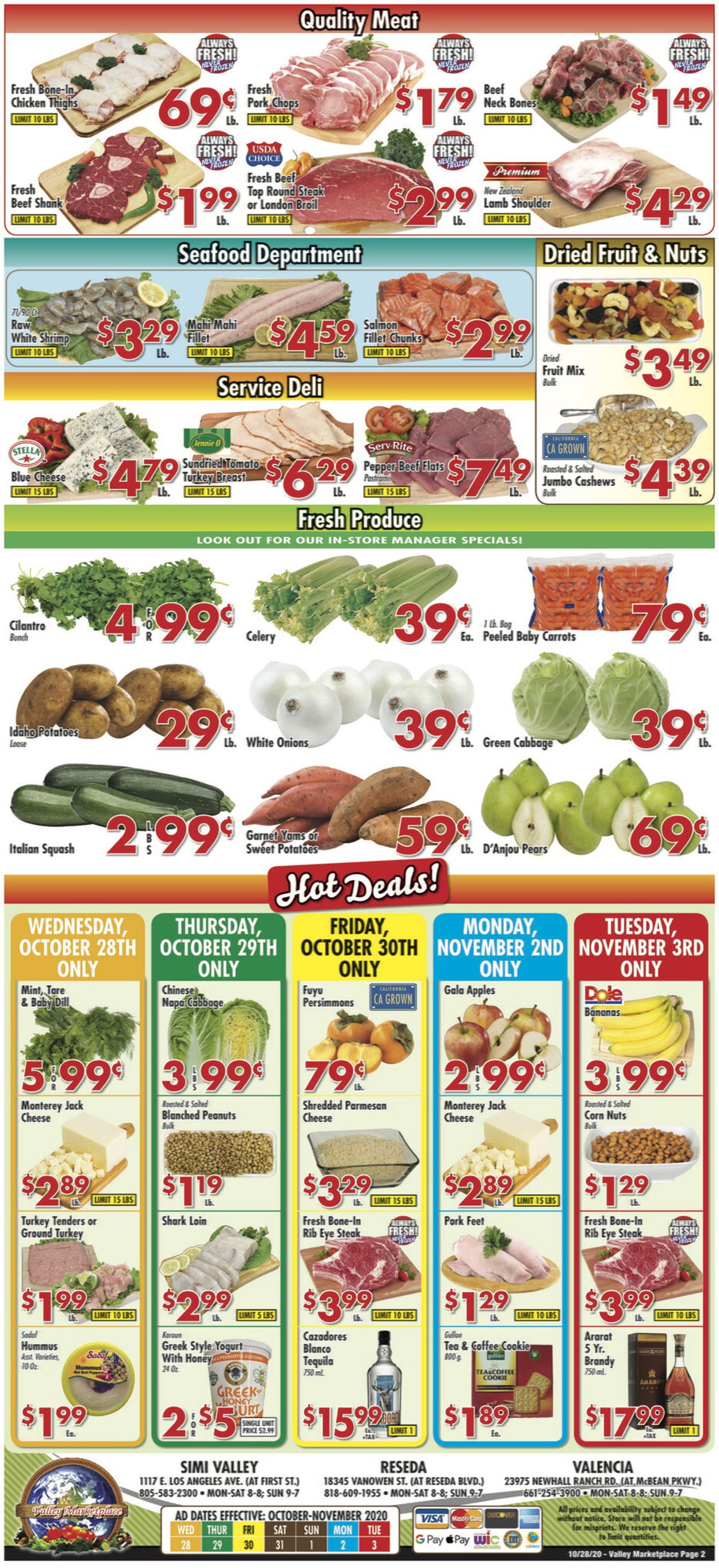 Valley Marketplace Weekly Ad Circular - valid 10/28-11/03/2020 (Page 2)