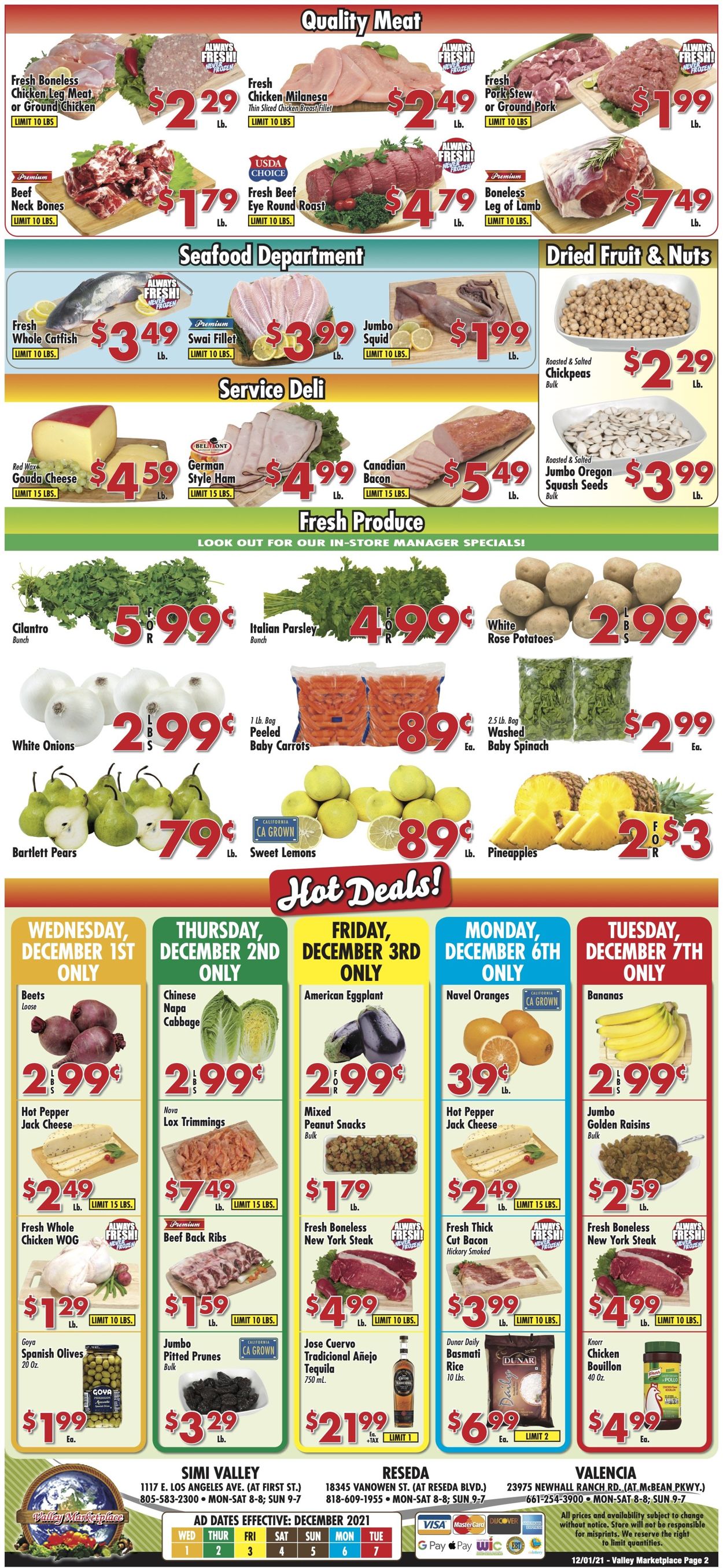 Valley Marketplace Weekly Ad Circular - valid 12/01-12/07/2021 (Page 2)