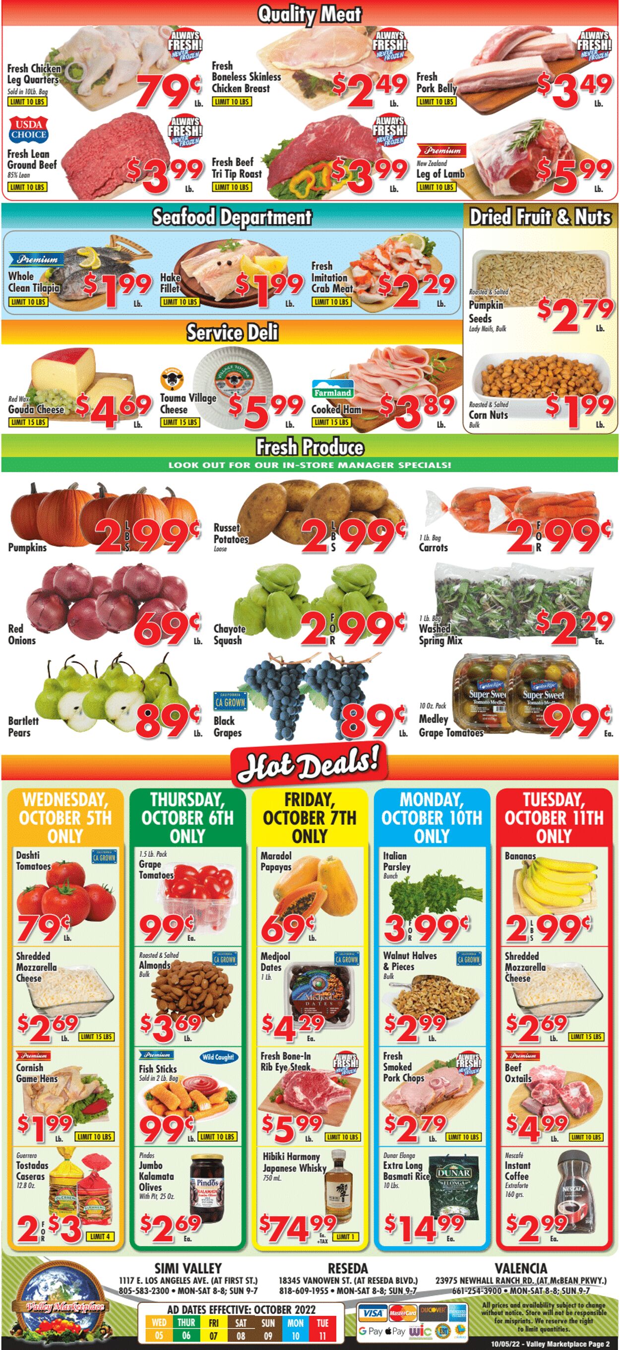 Valley Marketplace Weekly Ad Circular - valid 10/05-10/11/2022 (Page 2)