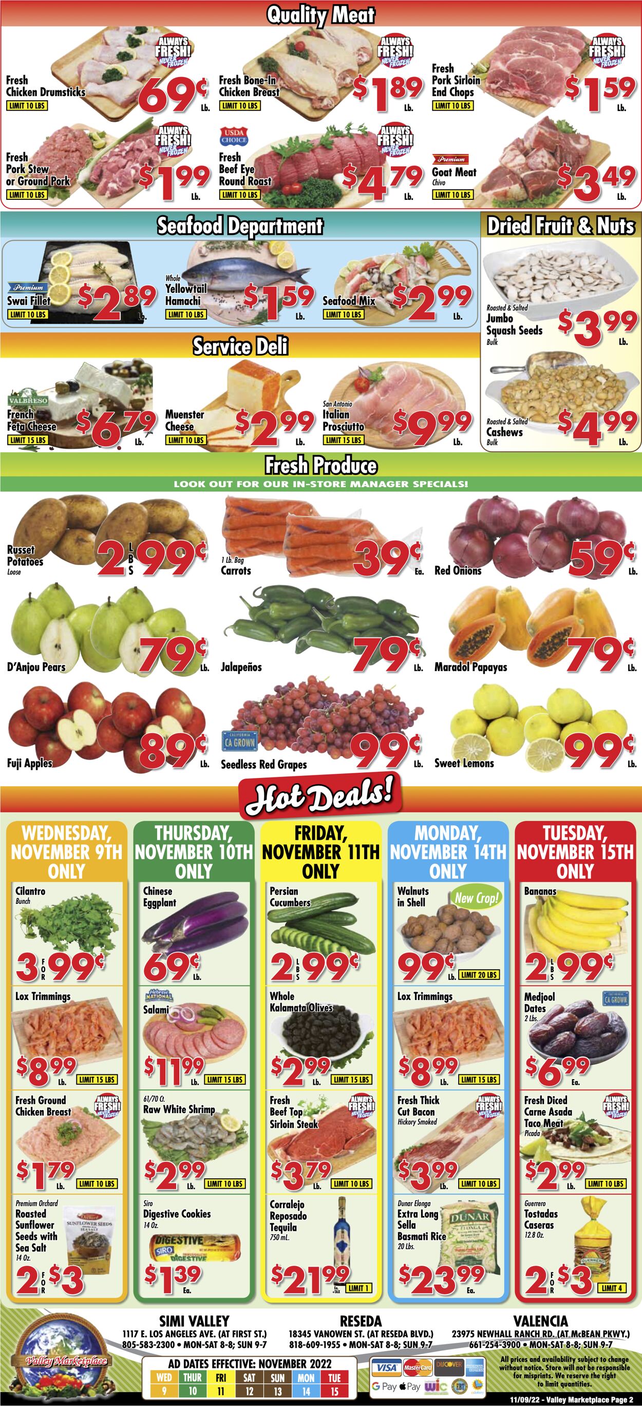 Valley Marketplace Weekly Ad Circular - valid 11/09-11/17/2022 (Page 2)