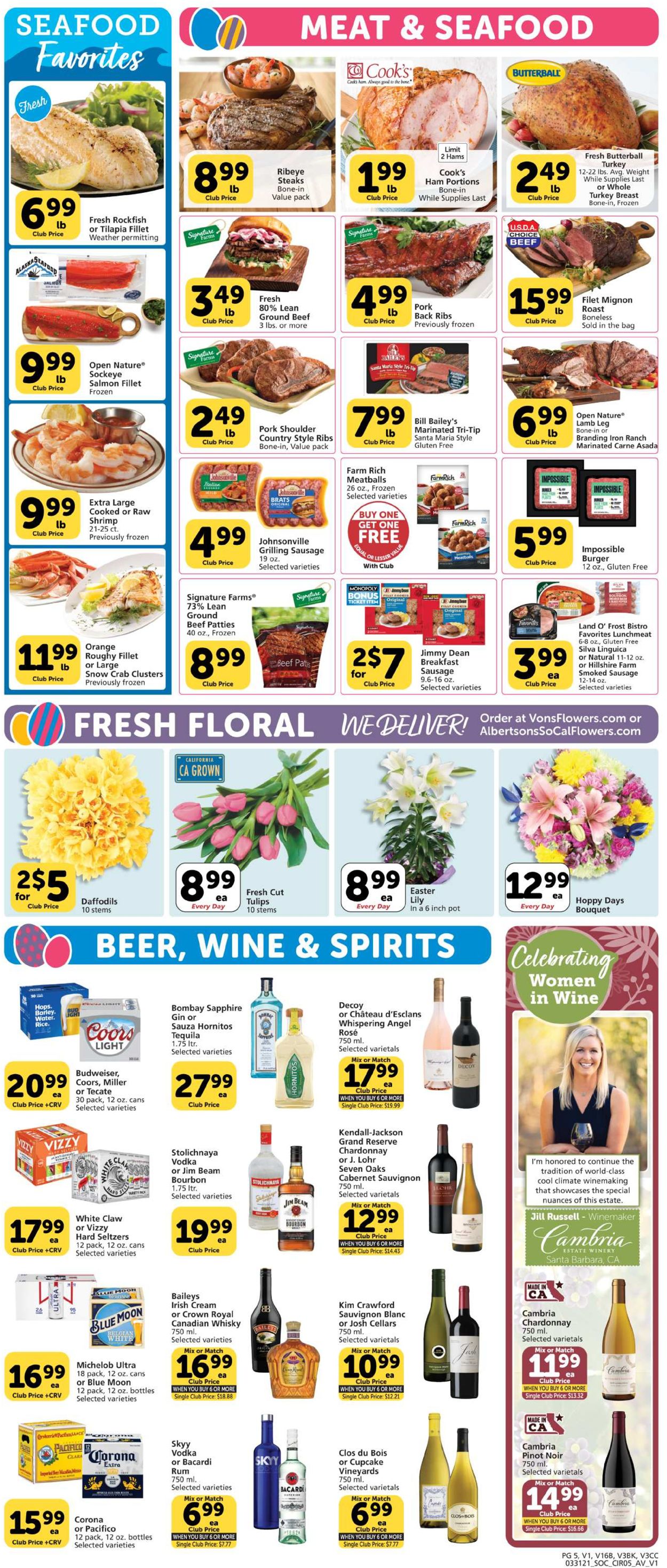 Vons - Easter 2021 Weekly Ad Circular - valid 03/31-04/06/2021 (Page 5)