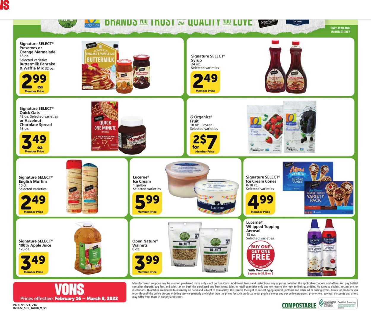 Vons Weekly Ad Circular - valid 02/16-03/08/2022 (Page 8)