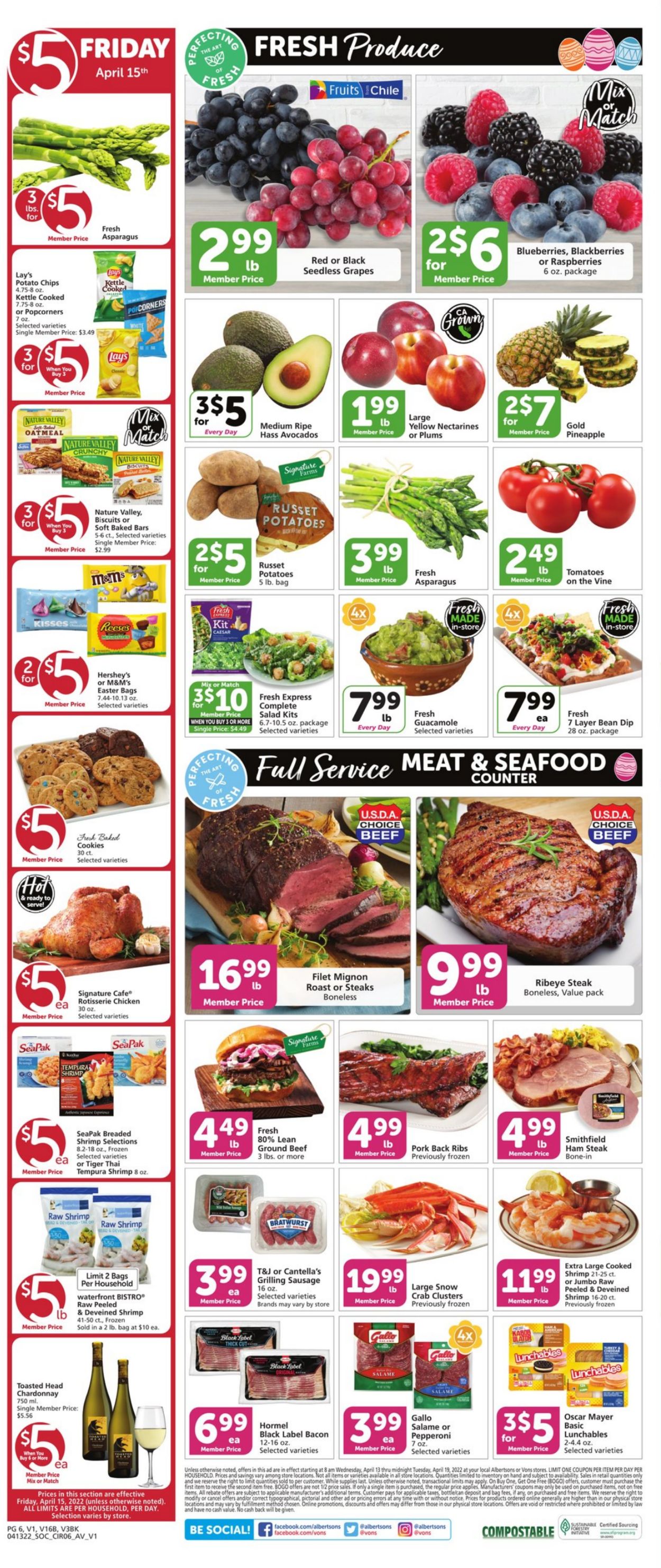 Vons EASTER 2022 Weekly Ad Circular - valid 04/13-04/19/2022 (Page 6)
