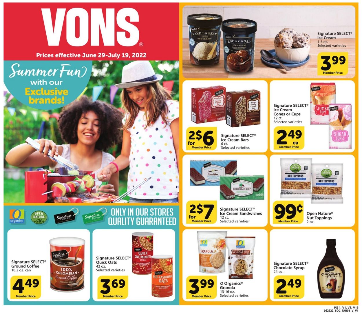Vons Weekly Ad Circular - valid 06/29-07/19/2022