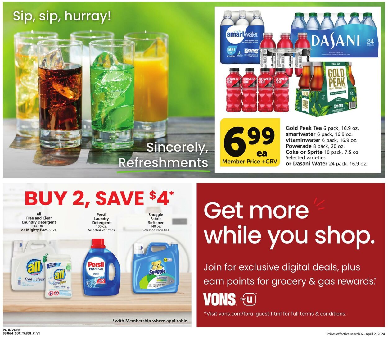 Vons Weekly Ad Circular - valid 03/06-04/02/2024 (Page 8)