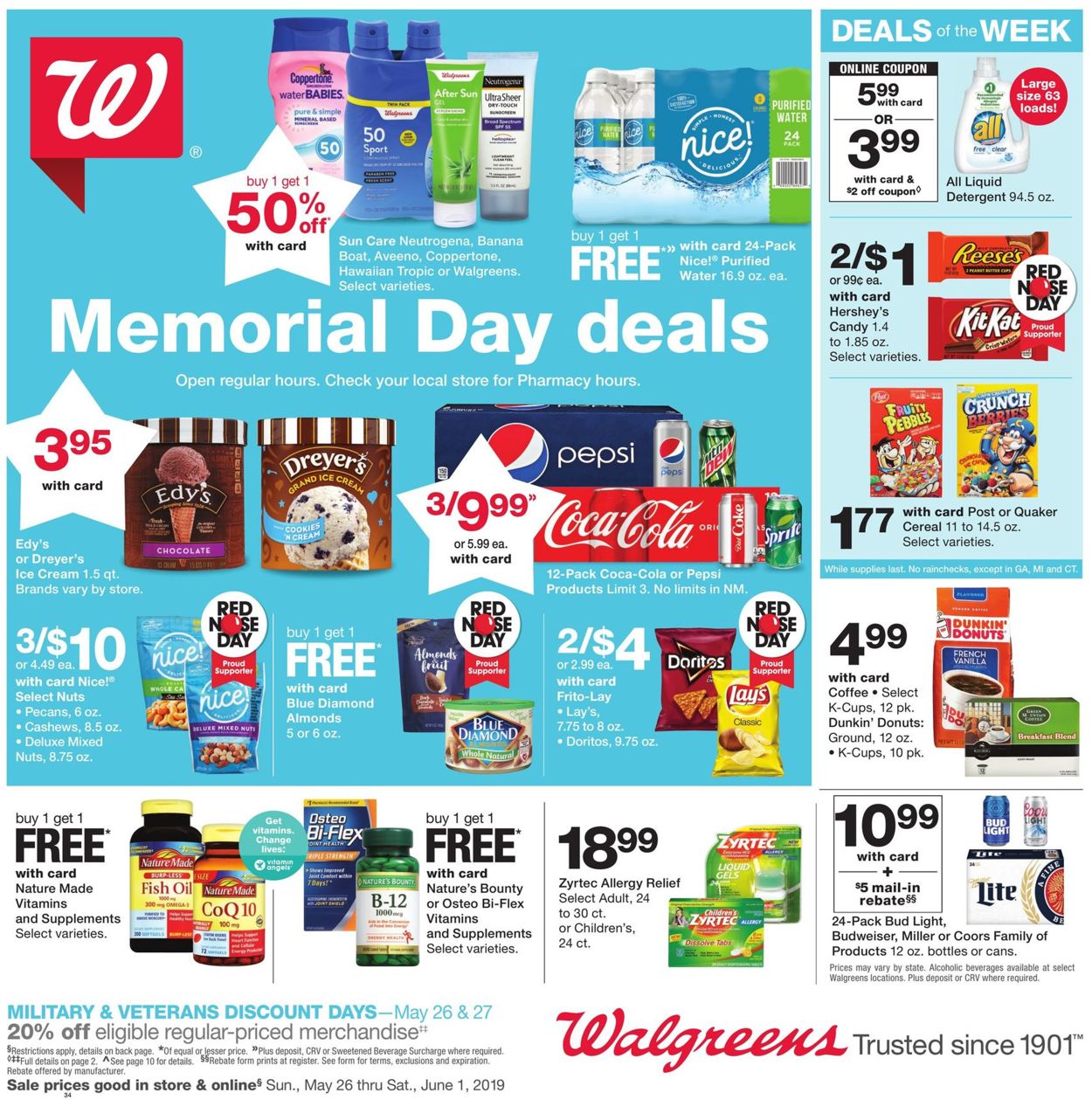 Walgreens Weekly Ad Circular - valid 05/26-06/01/2019
