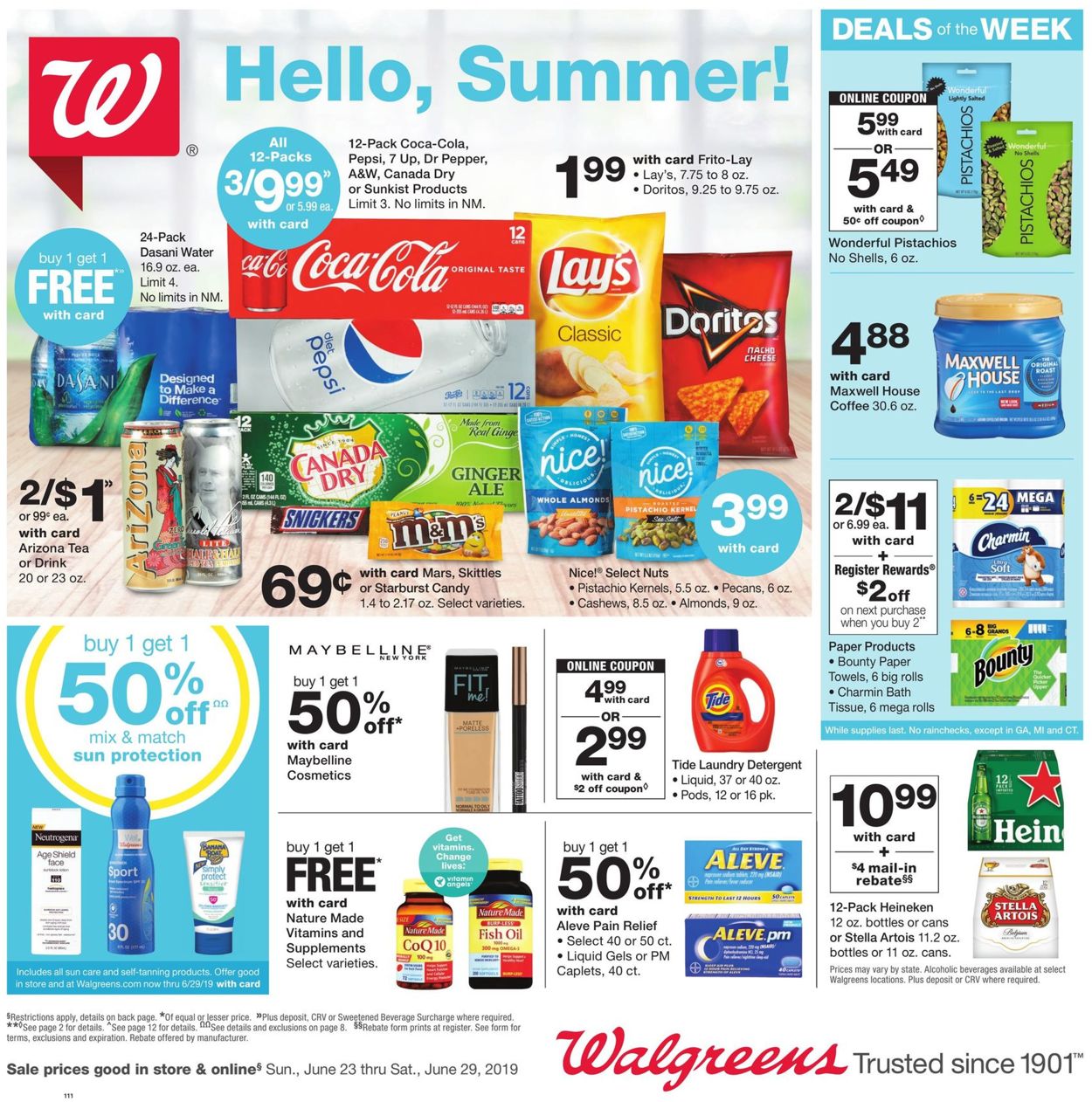 Walgreens Weekly Ad Circular - valid 06/23-06/29/2019