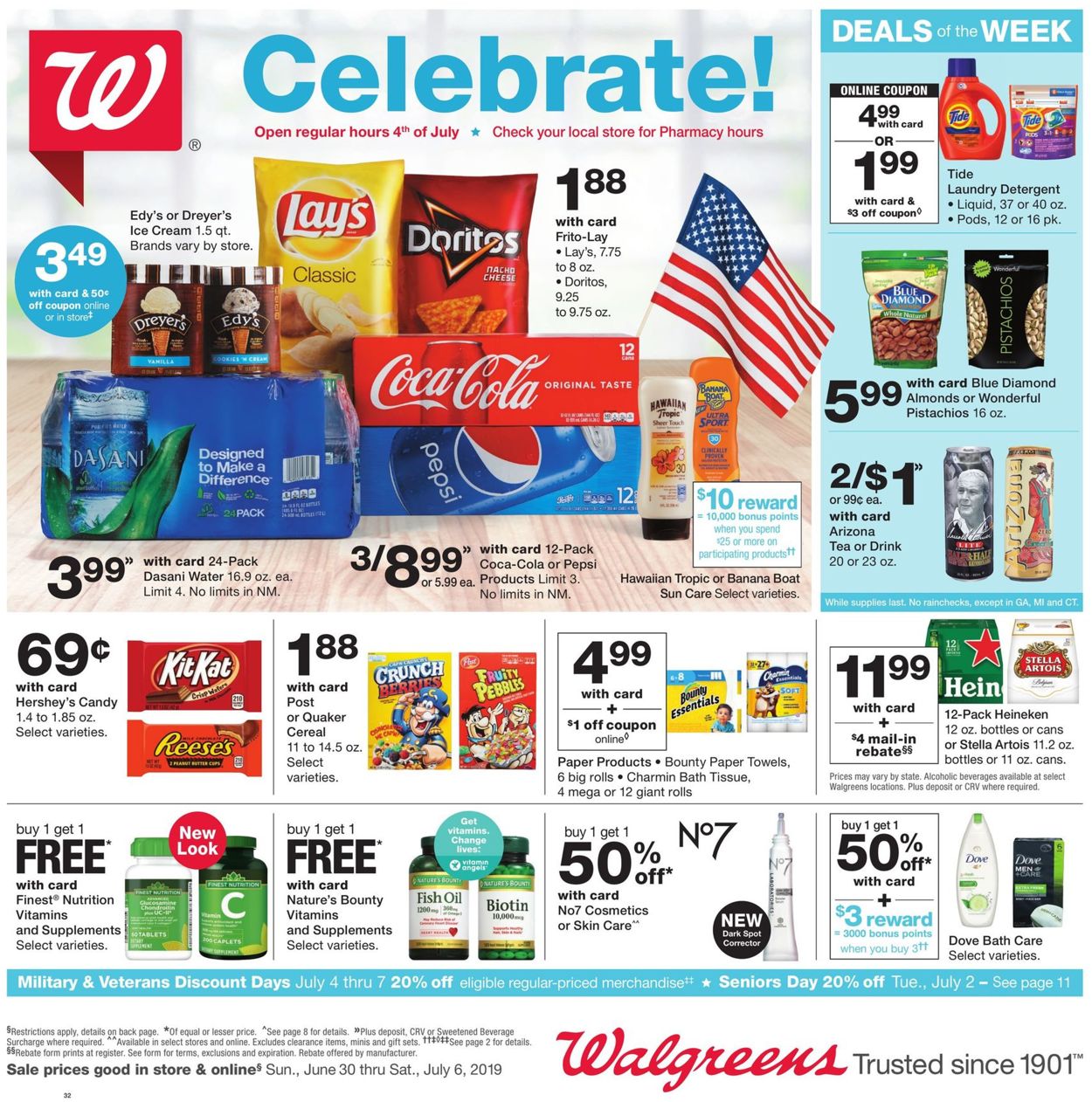 Walgreens Weekly Ad Circular - valid 06/30-07/06/2019