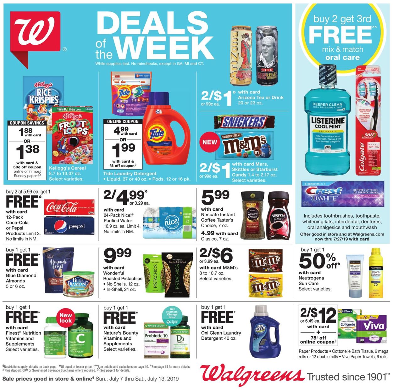 Walgreens Weekly Ad Circular - valid 07/07-07/13/2019