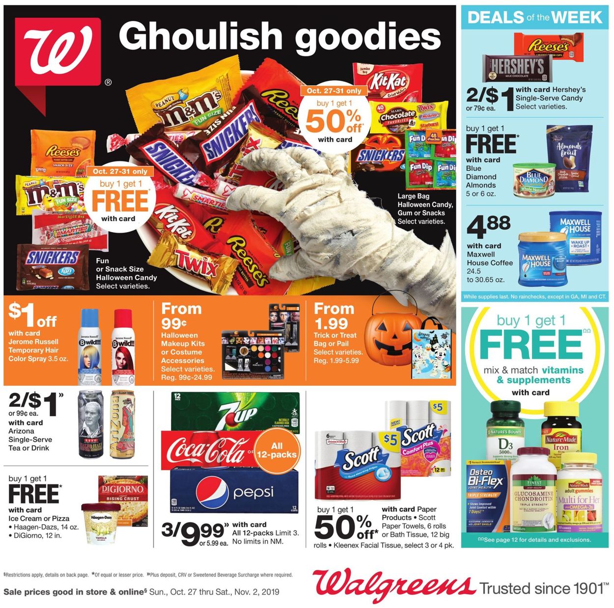 Walgreens Weekly Ad Circular - valid 10/27-11/02/2019