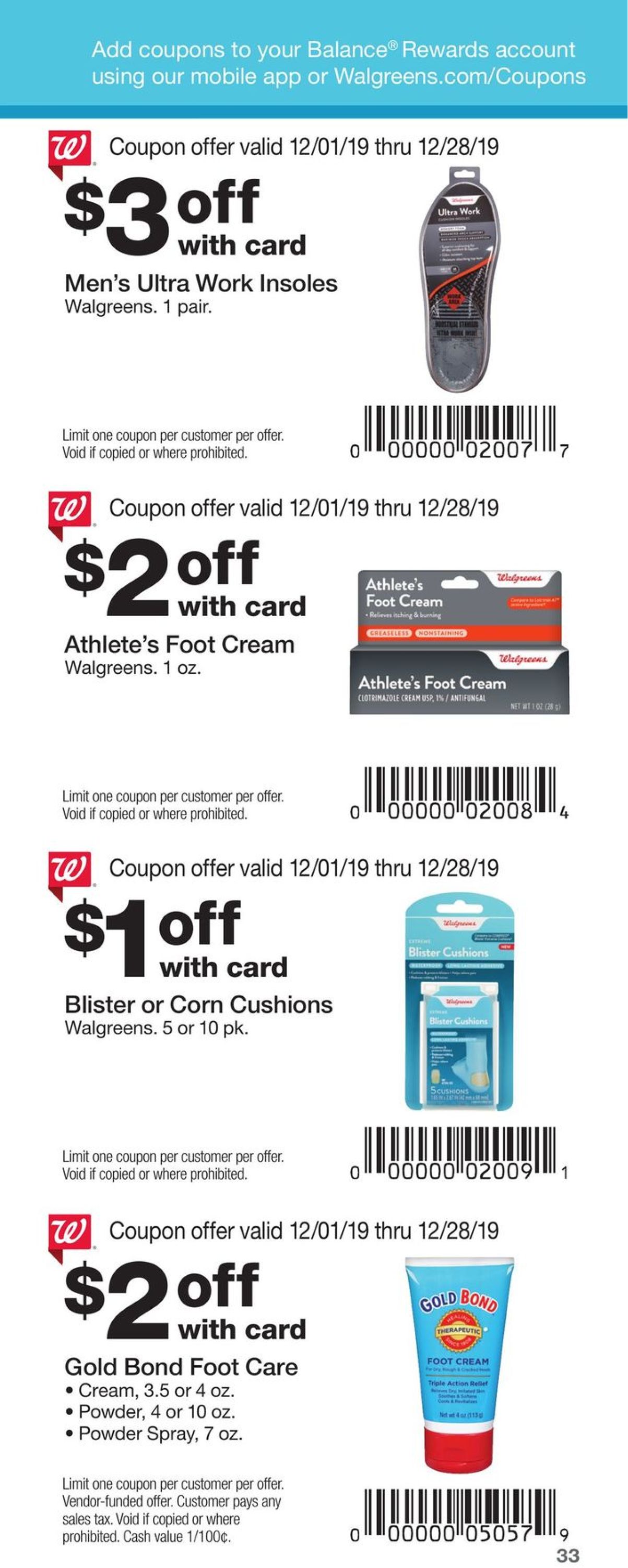 Walgreens Weekly Ad Circular - valid 12/01-12/28/2019 (Page 33)