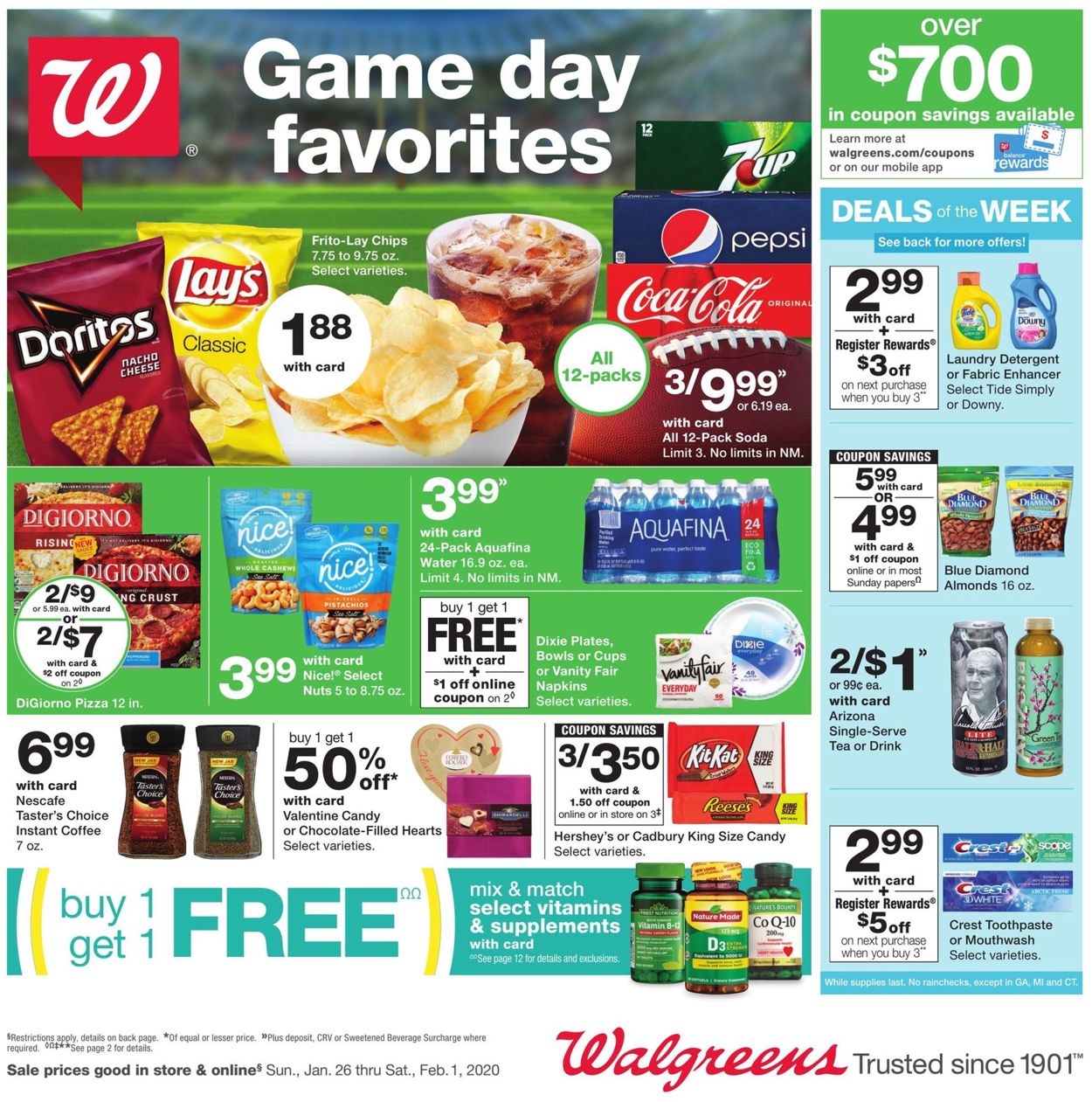 Walgreens Weekly Ad Circular - valid 01/26-02/01/2020