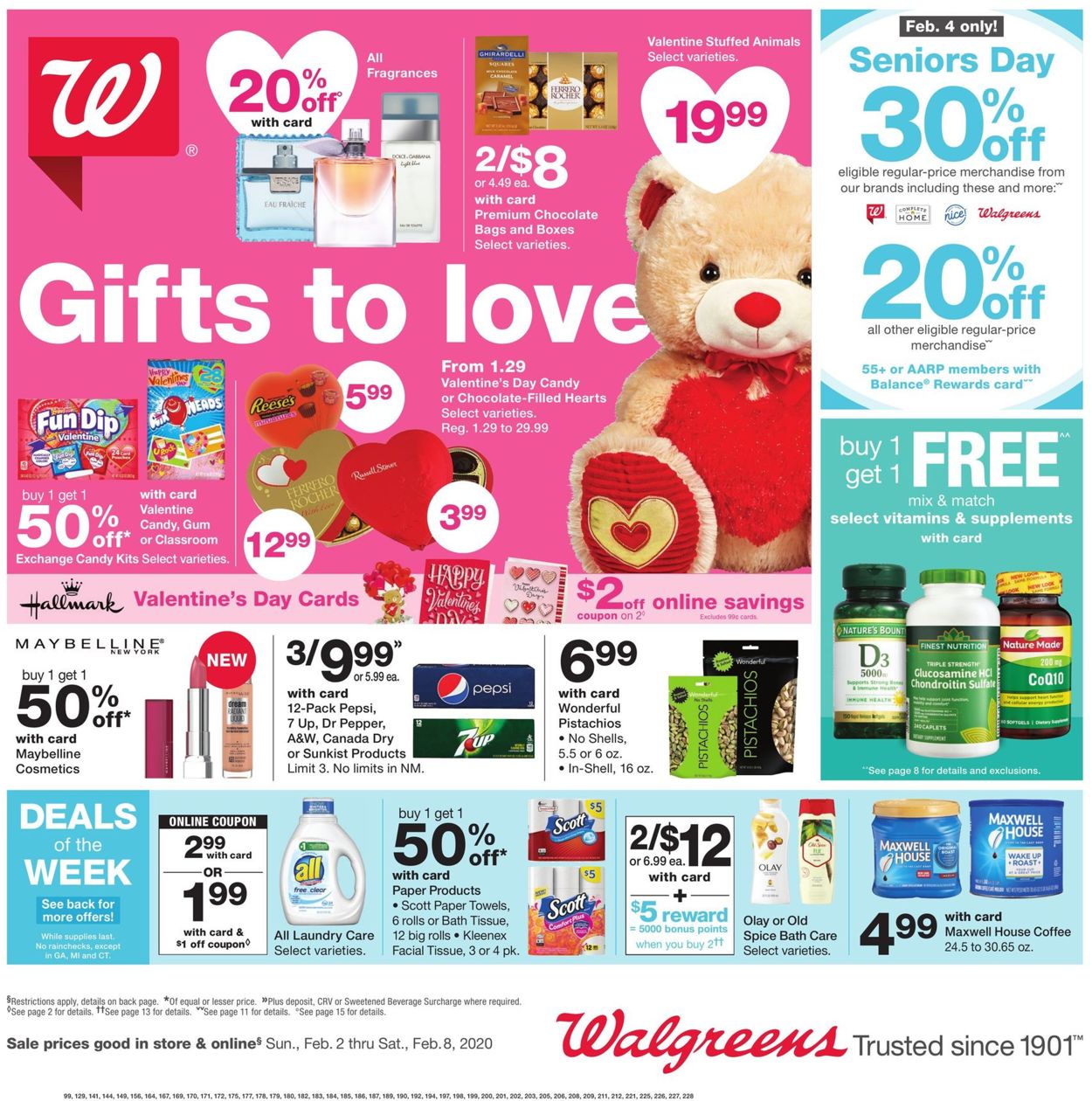Walgreens Weekly Ad Circular - valid 02/02-02/08/2020