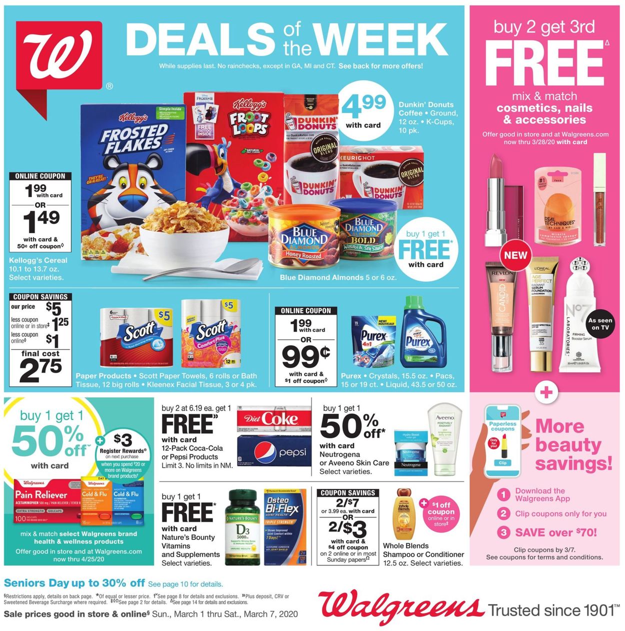 Walgreens Weekly Ad Circular - valid 03/01-03/07/2020