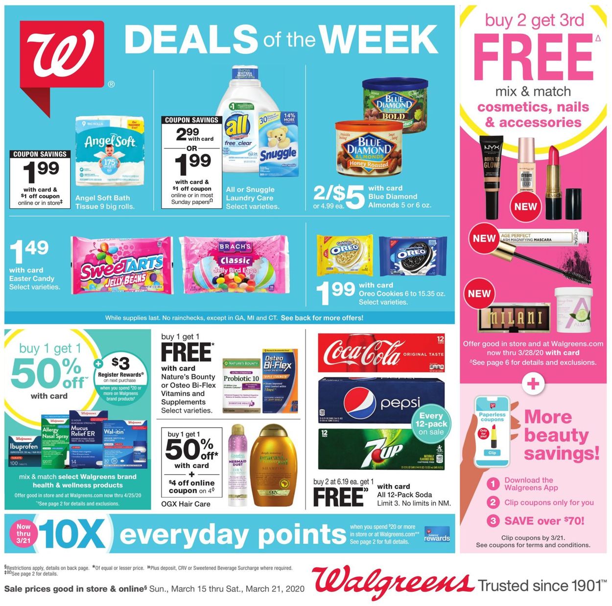 Walgreens Weekly Ad Circular - valid 03/15-03/21/2020