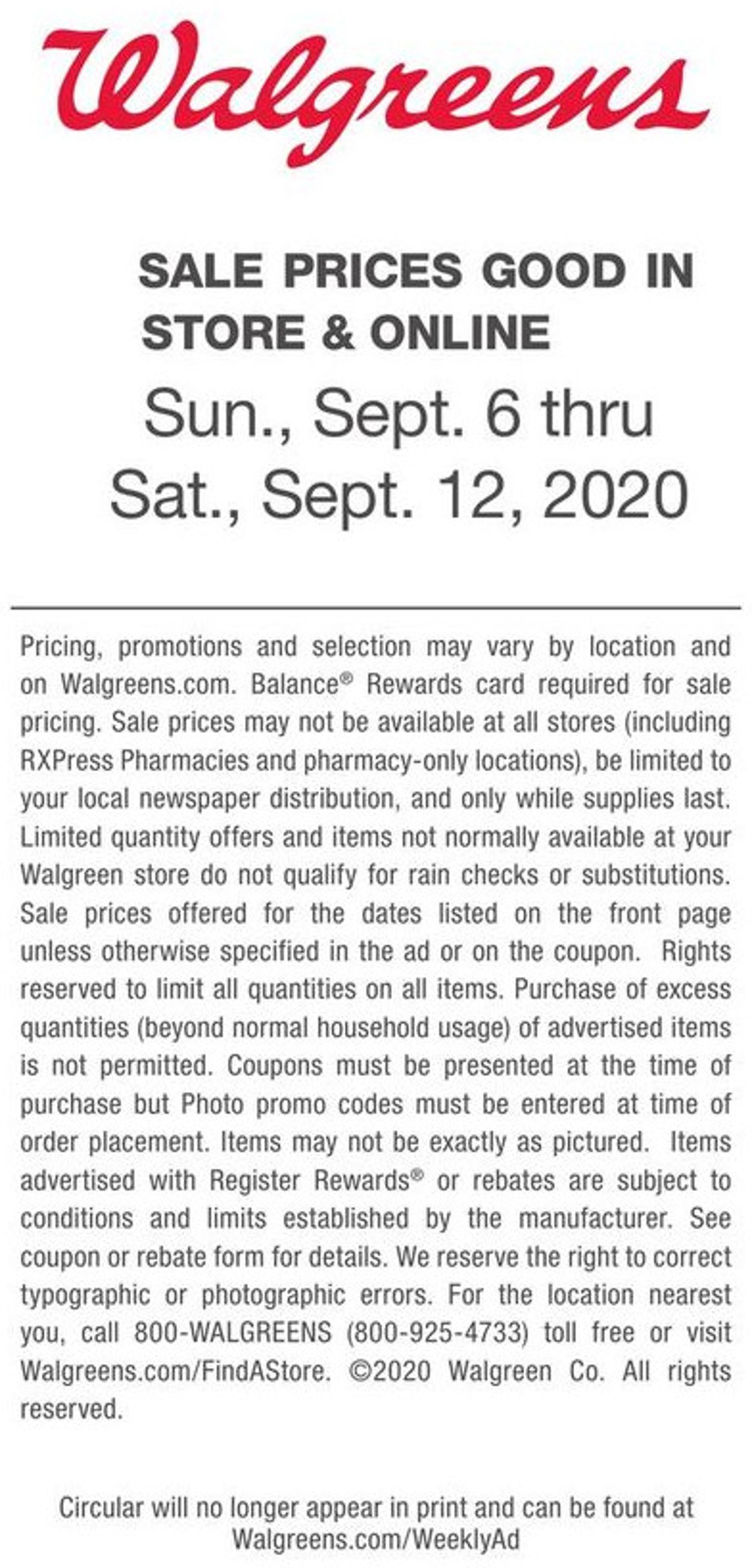 Walgreens Weekly Ad Circular - valid 09/06-09/12/2020 (Page 18)