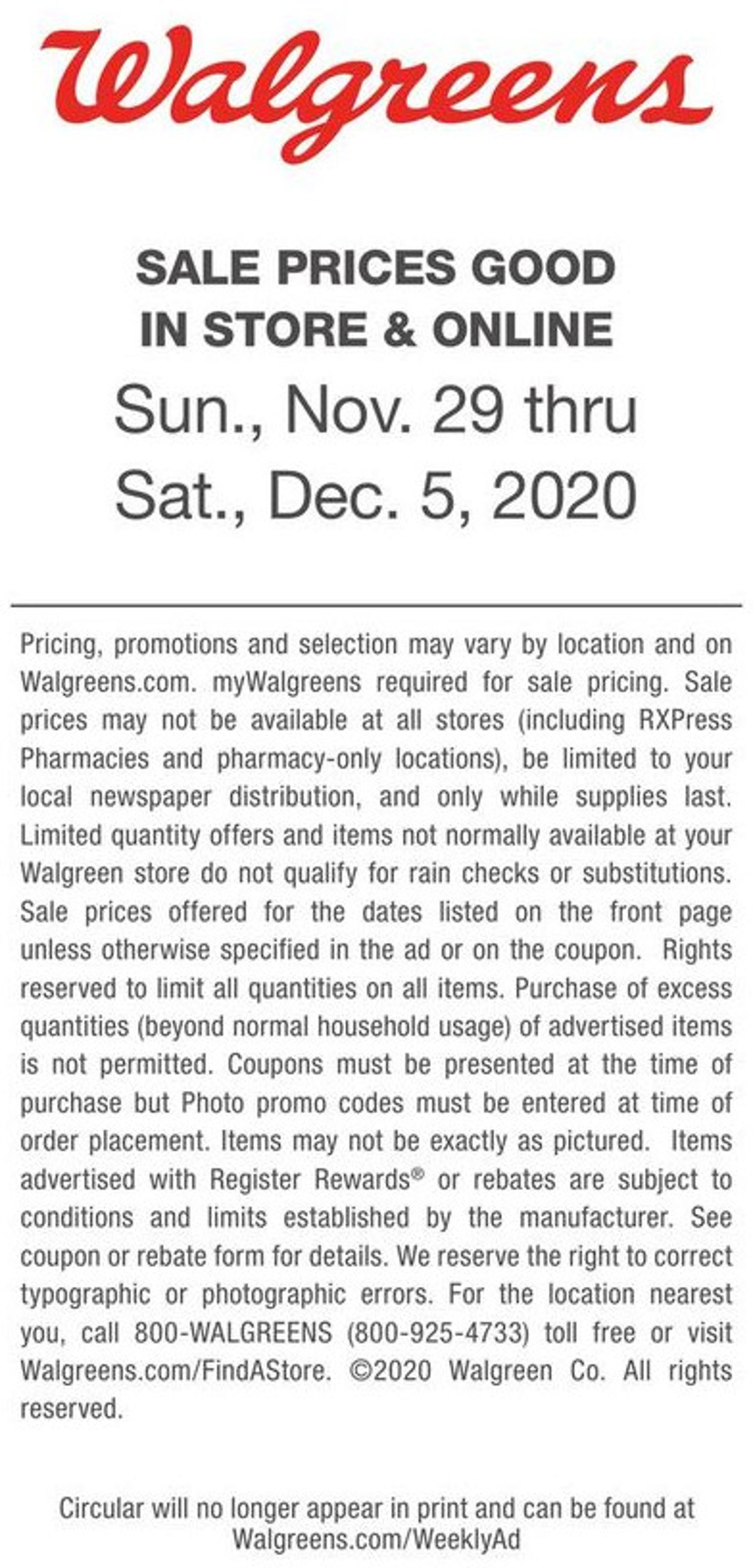 Walgreens Black Friday 2020 Weekly Ad Circular - valid 11/29-12/05/2020 (Page 38)