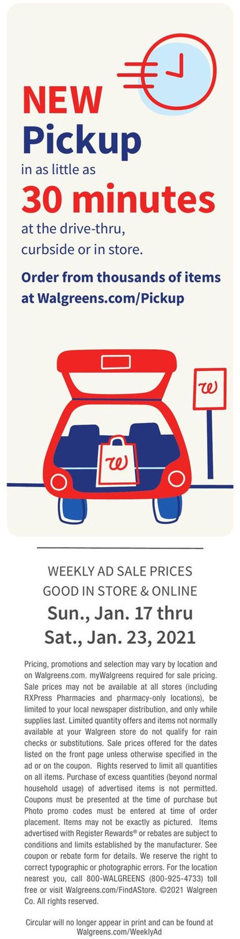 Walgreens Weekly Ad Circular - valid 01/17-01/23/2021 (Page 20)