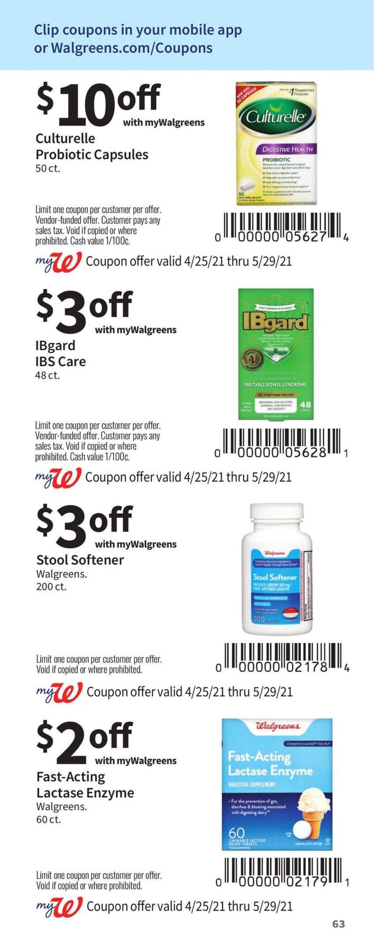 Walgreens Weekly Ad Circular - valid 04/25-05/29/2021 (Page 63)