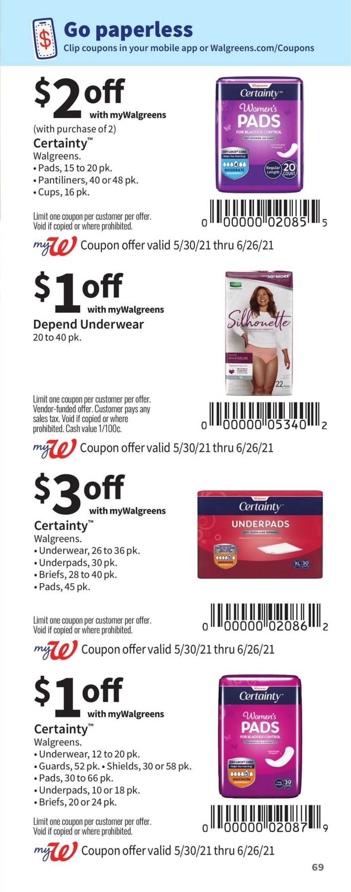 Walgreens Weekly Ad Circular - valid 05/30-06/26/2021 (Page 69)