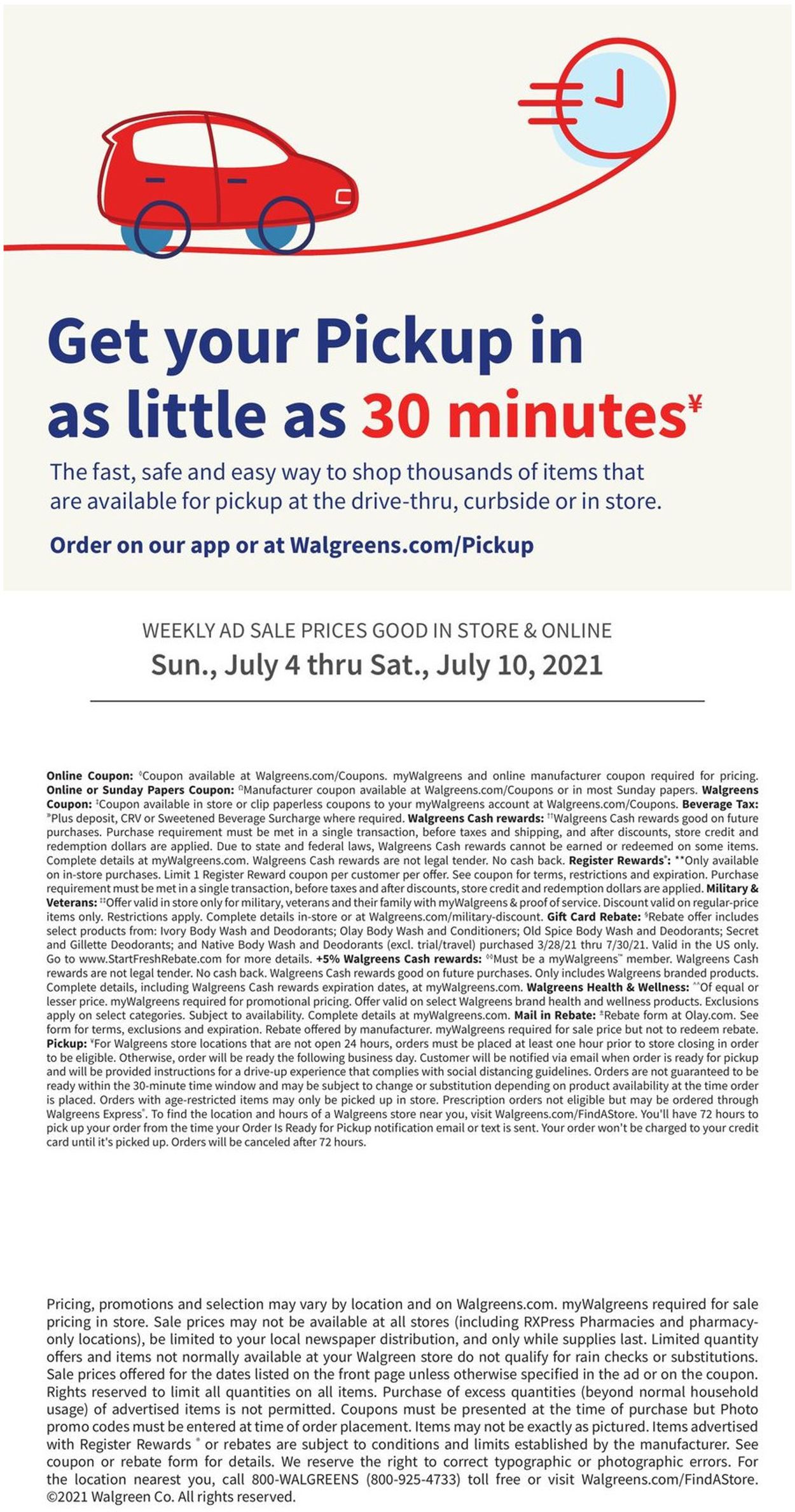 Walgreens Weekly Ad Circular - valid 07/04-07/10/2021 (Page 30)