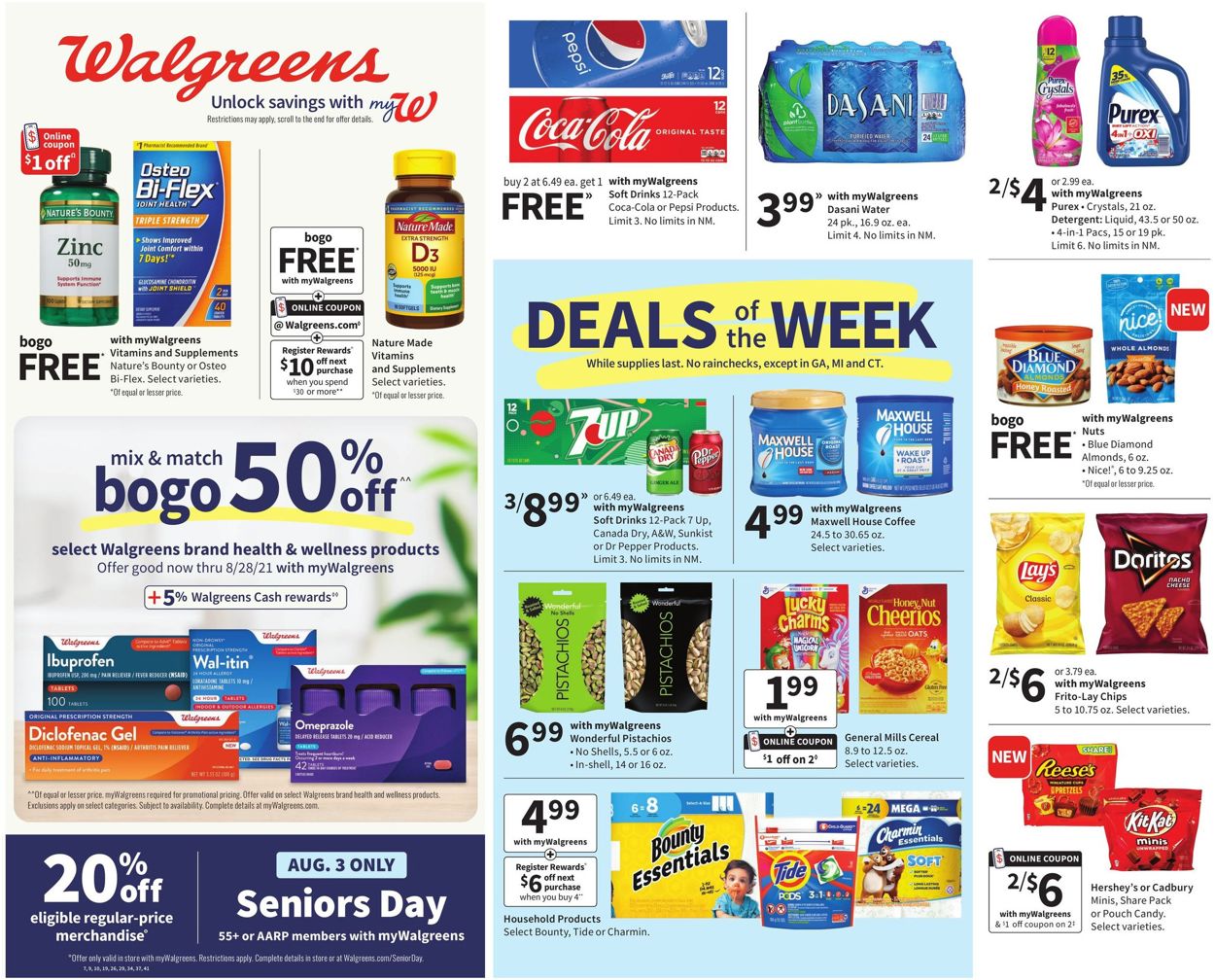 Walgreens Weekly Ad Circular - valid 08/01-08/07/2021