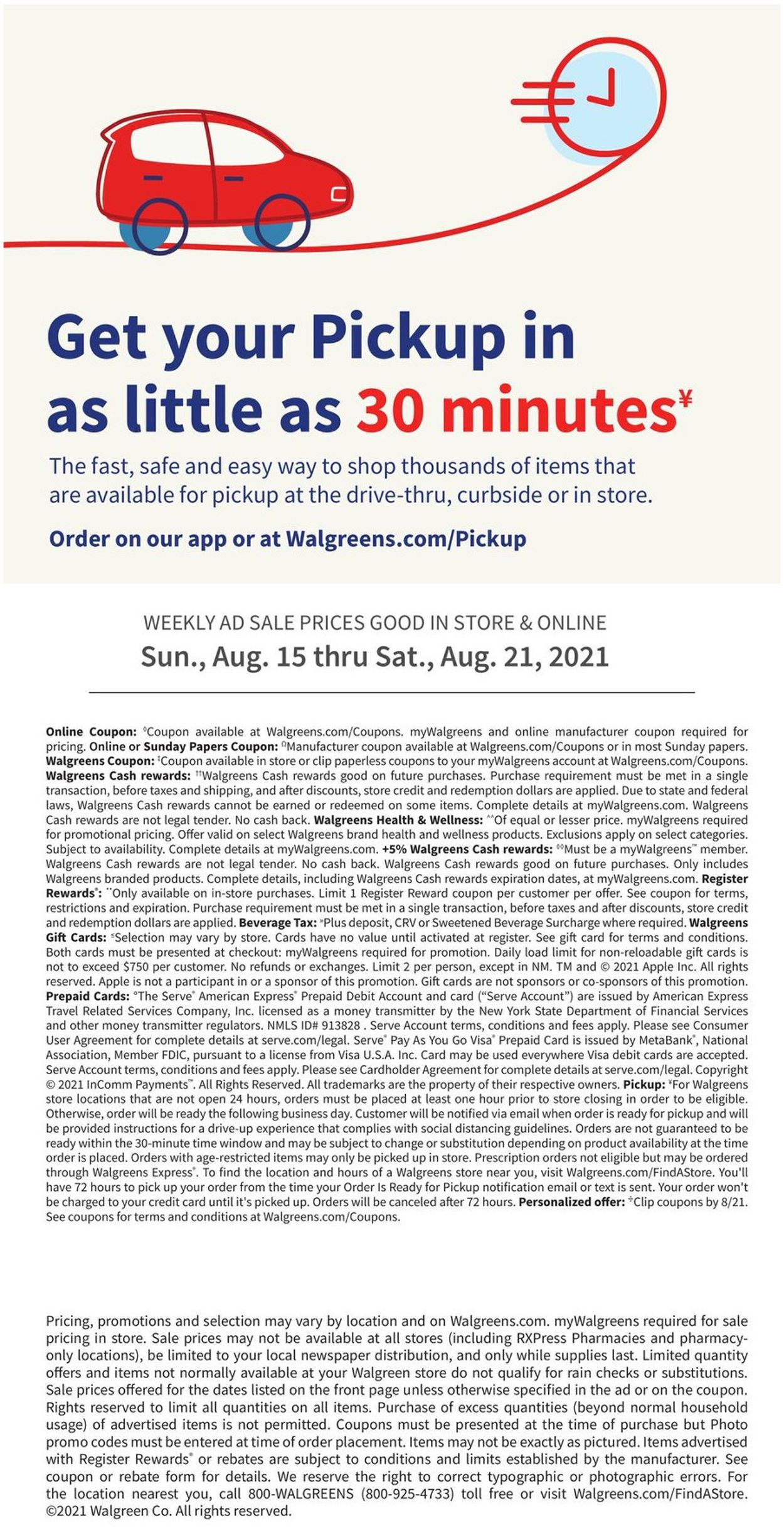 Walgreens Weekly Ad Circular - valid 08/15-08/21/2021 (Page 26)